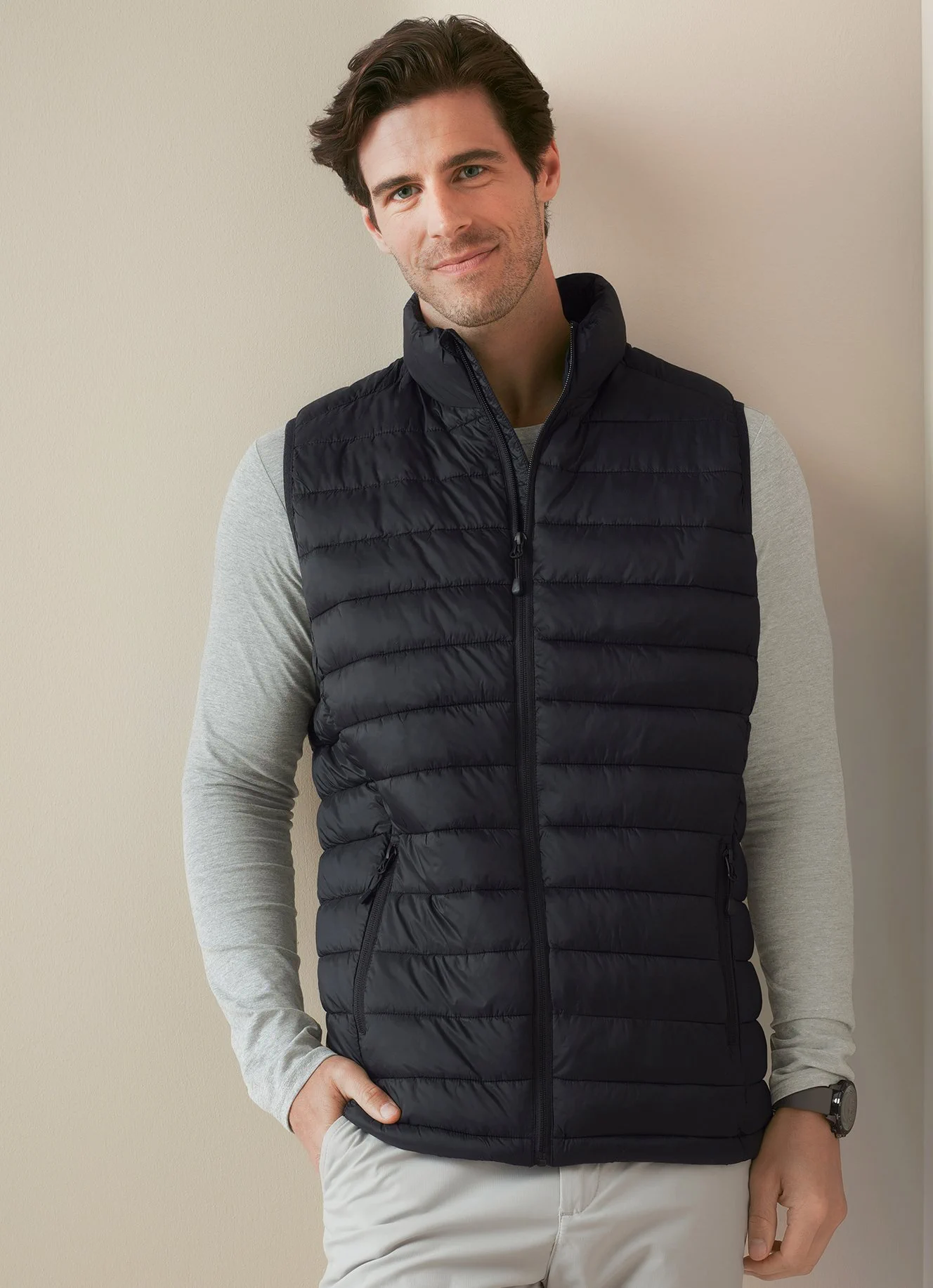stedman-st5430-padded-vest-lux-men-blackopal-model-1 Stedman Lux Padded Vest Men
