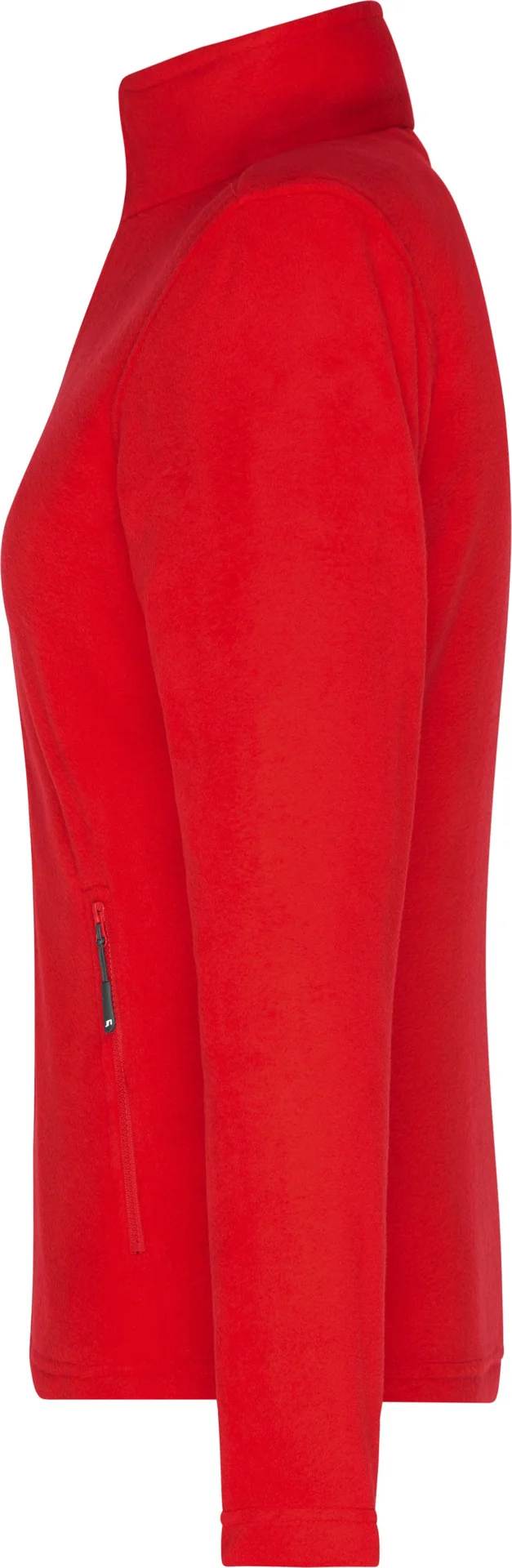 jn781-ladies-fleece-jacket-red-left-4 James & Nicholson Ladies Fleecejacket