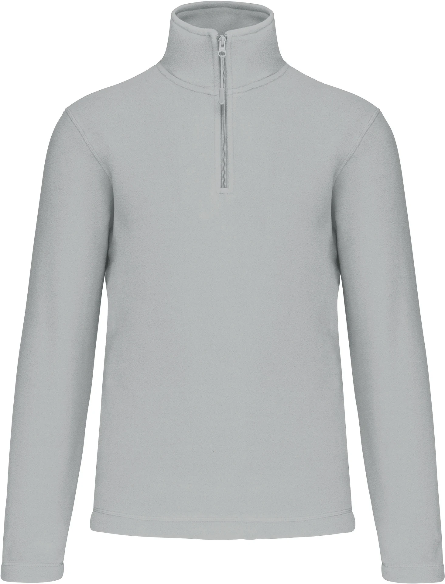 kariban-K912-microfleece-pullover-mit-viertel-zip-enzo-snowgrey-front-3 Kariban Microfleece Pullover mit 1/4 Zip "Enzo"