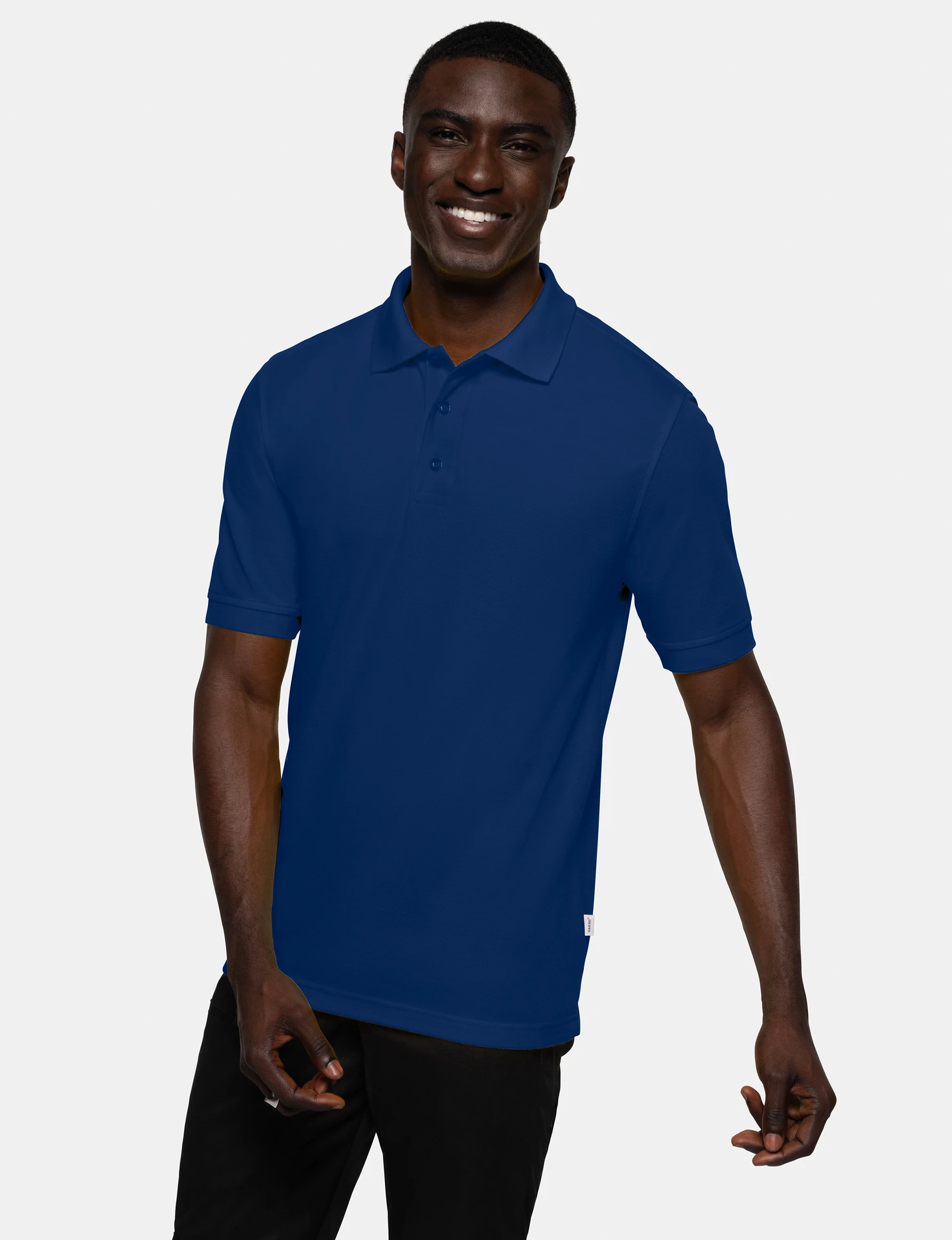 hakro-816-poloshirt-mikralinar-ultramarinblau-model-0 HAKRO Poloshirt 816 Mikralinar®