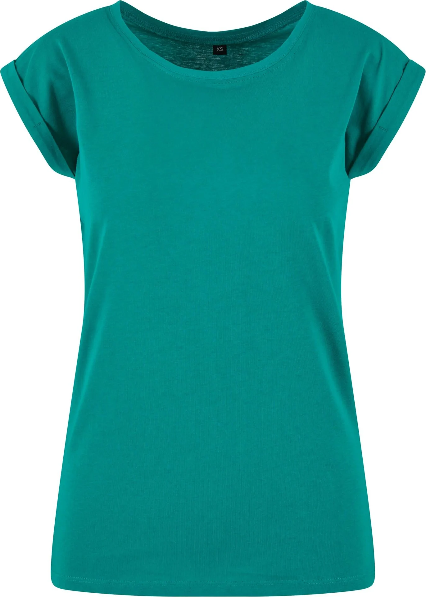 BYB-BY021-ladies-extended-shoulder-t-shirt-forestgreen-front-4 Build Your Brand Ladies Extended Shoulder Tee