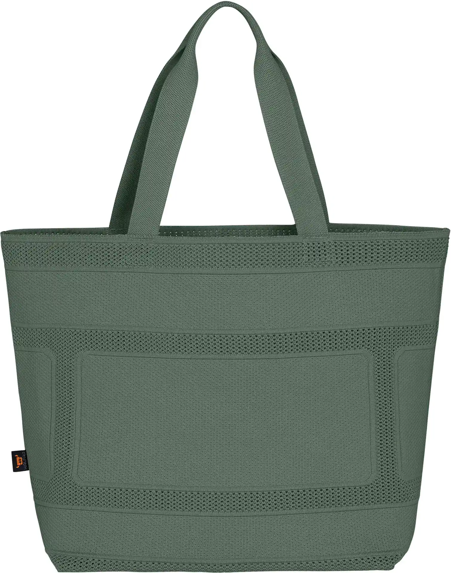 halfar-1818055-shopper-mono-green-grey-front-2 HALFAR Shopper Mono