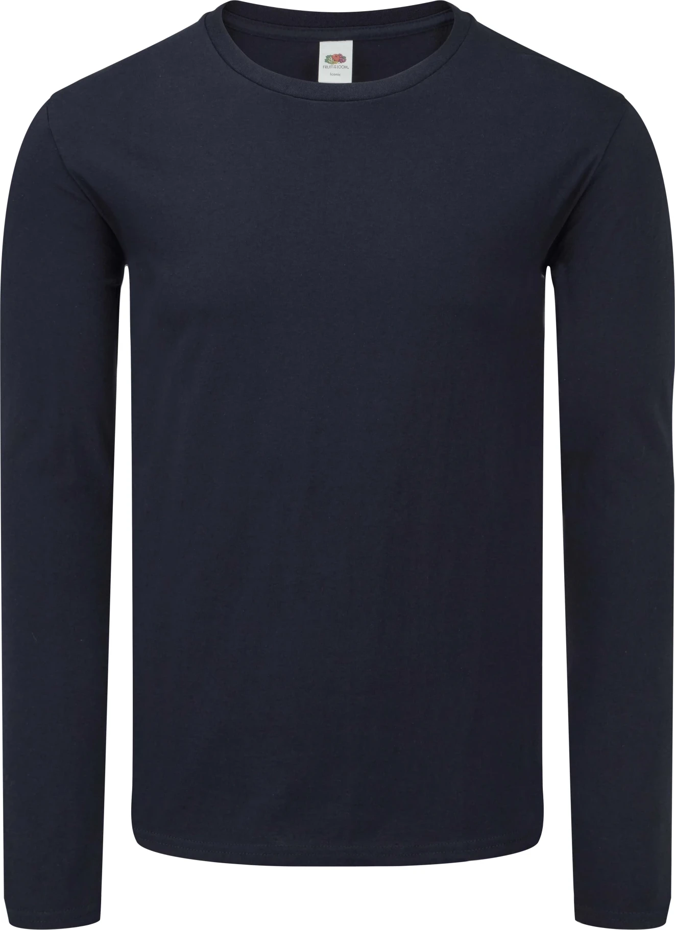 fruit-of-the-loom-61-446-0-iconic-150-long-sleeve-t-shirt-deepnavy-4 F.O.L. Iconic 150 Classic Long Sleeve T