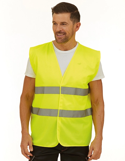 yoko-hvw102-bands-waistcoat-hi-vis-2-bands-waistcoat-hi-vis-yellow-model-3 YOKO High Vis 2 Bands Waistcoat