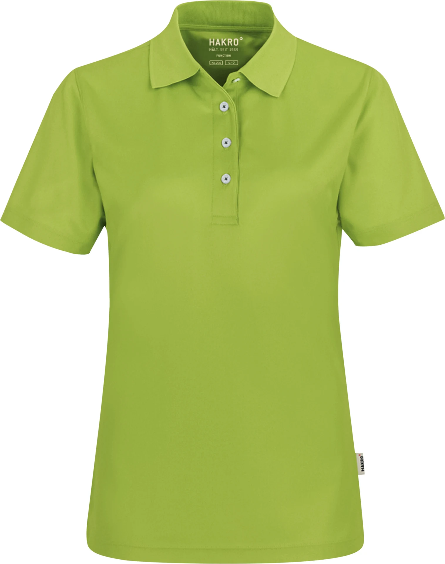 hakro-206-damen-poloshirt-coolmax-kiwi-front-1 HAKRO Women-Poloshirt 206 Coolmax