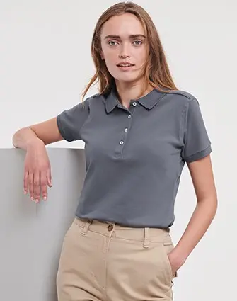 Russell Ladies Fitted Stretch Polo Russell Ladies Fitted Stretch Polo