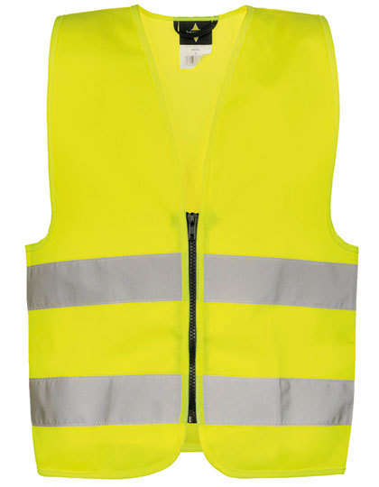 Korntex Kids´ Hi-Vis Safety Vest with Front Zipper Aalborg