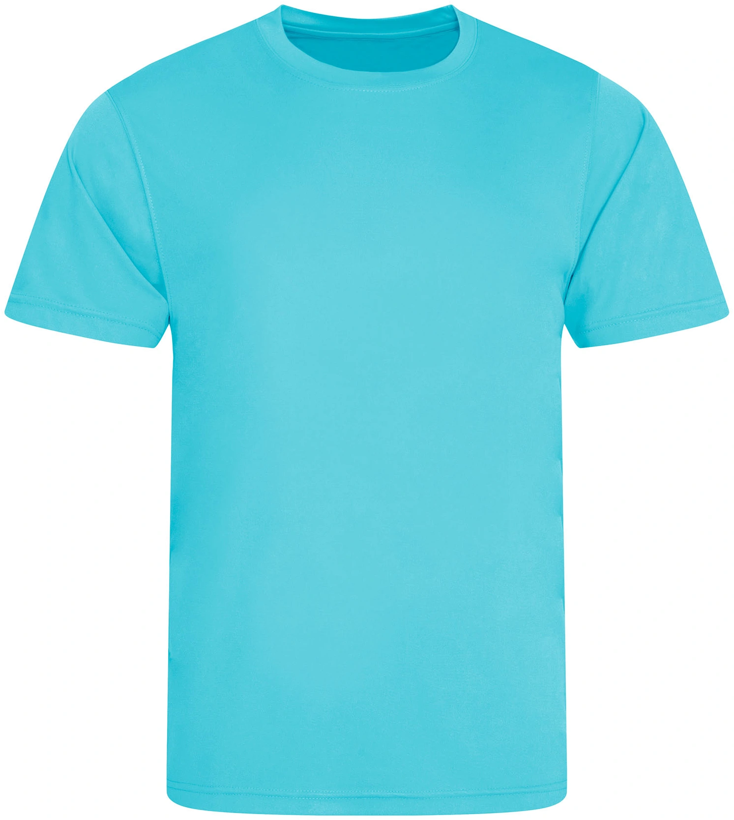 justcool-jc020-cool-smooth-t-shirt-turquoise-front-1 Just Cool Cool Smooth T