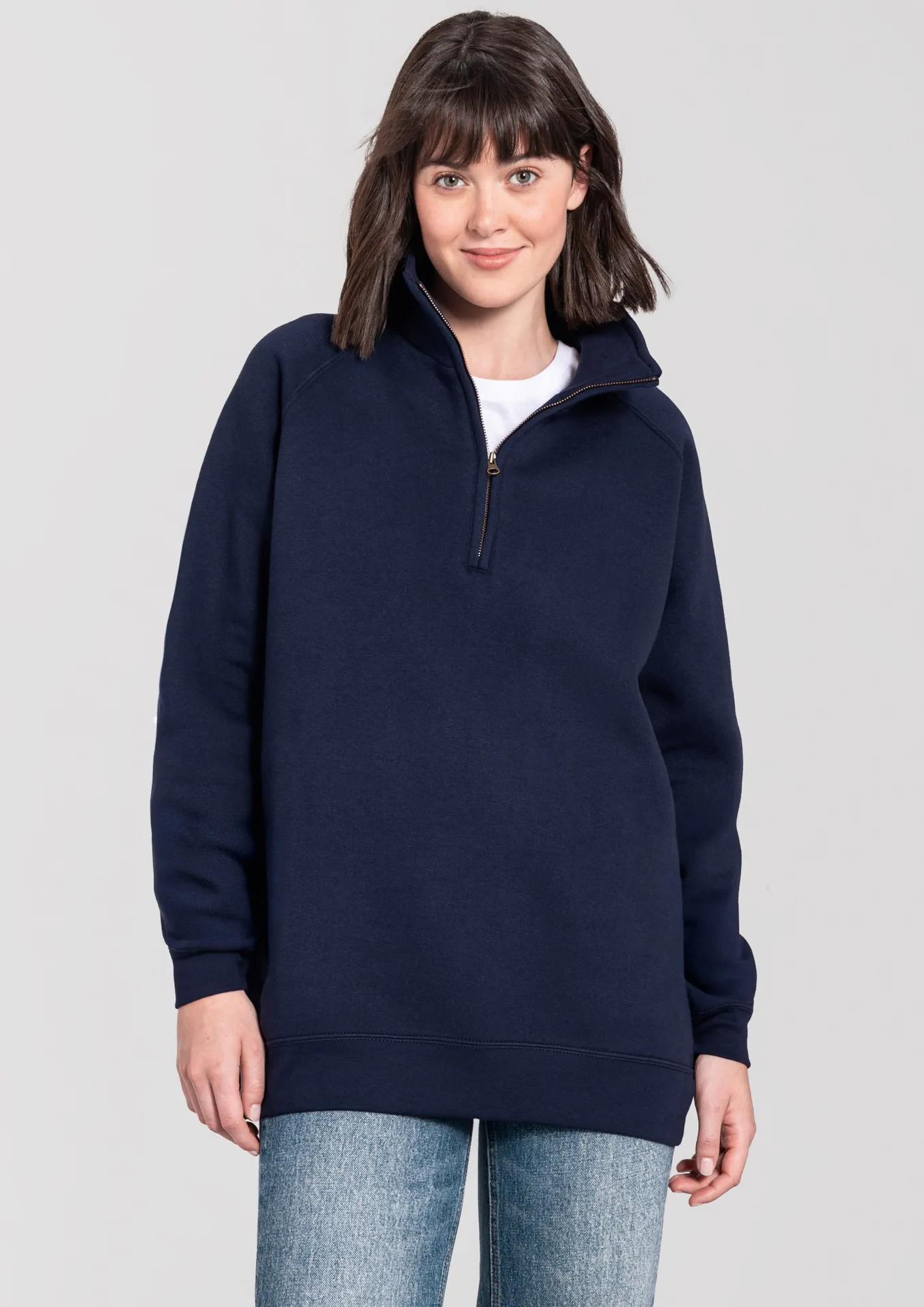 F.O.L. Iconic Premium Zip Neck Sweat