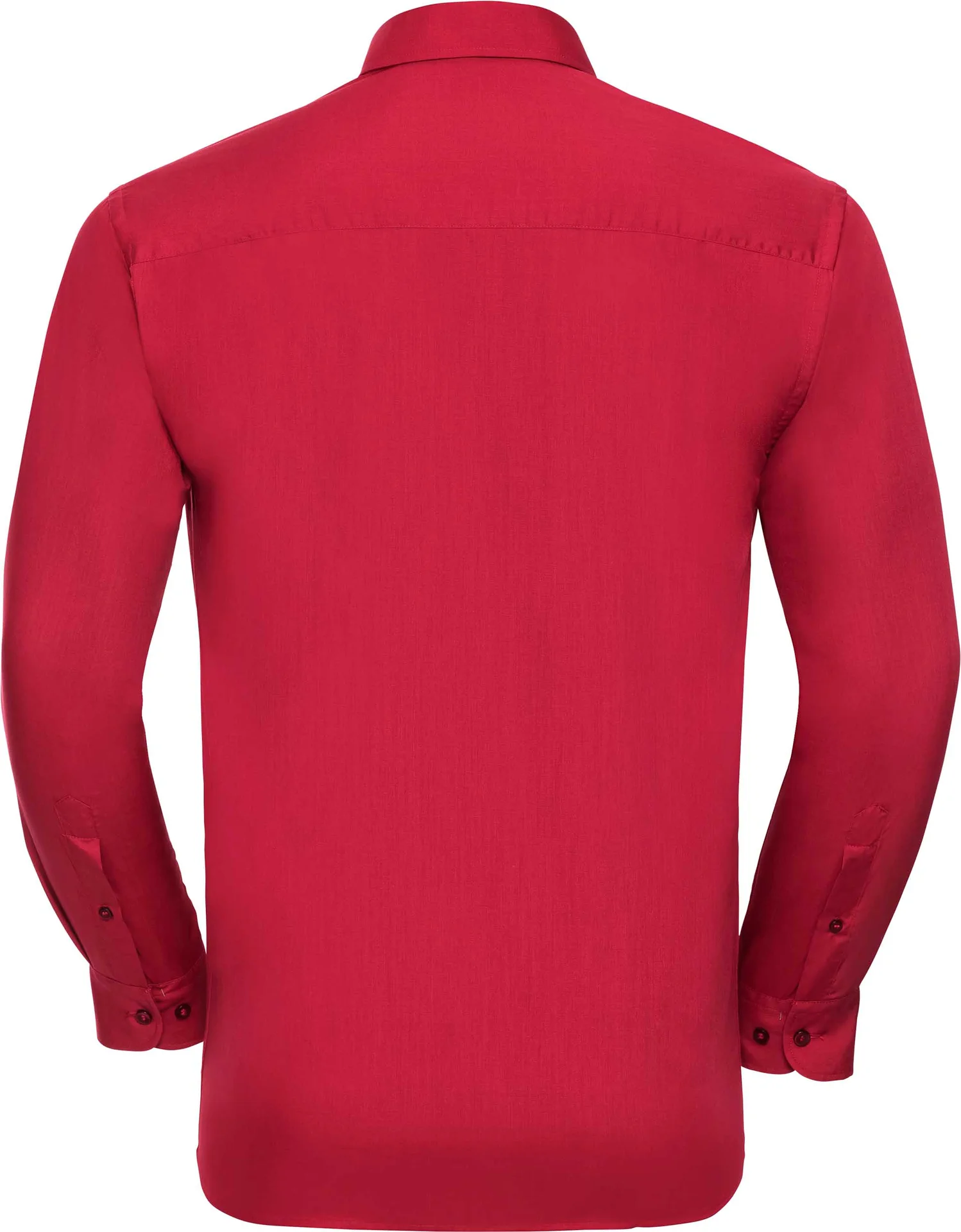 Russell Men's Long Sleeve Polycotton Easy Care Poplin Shirt