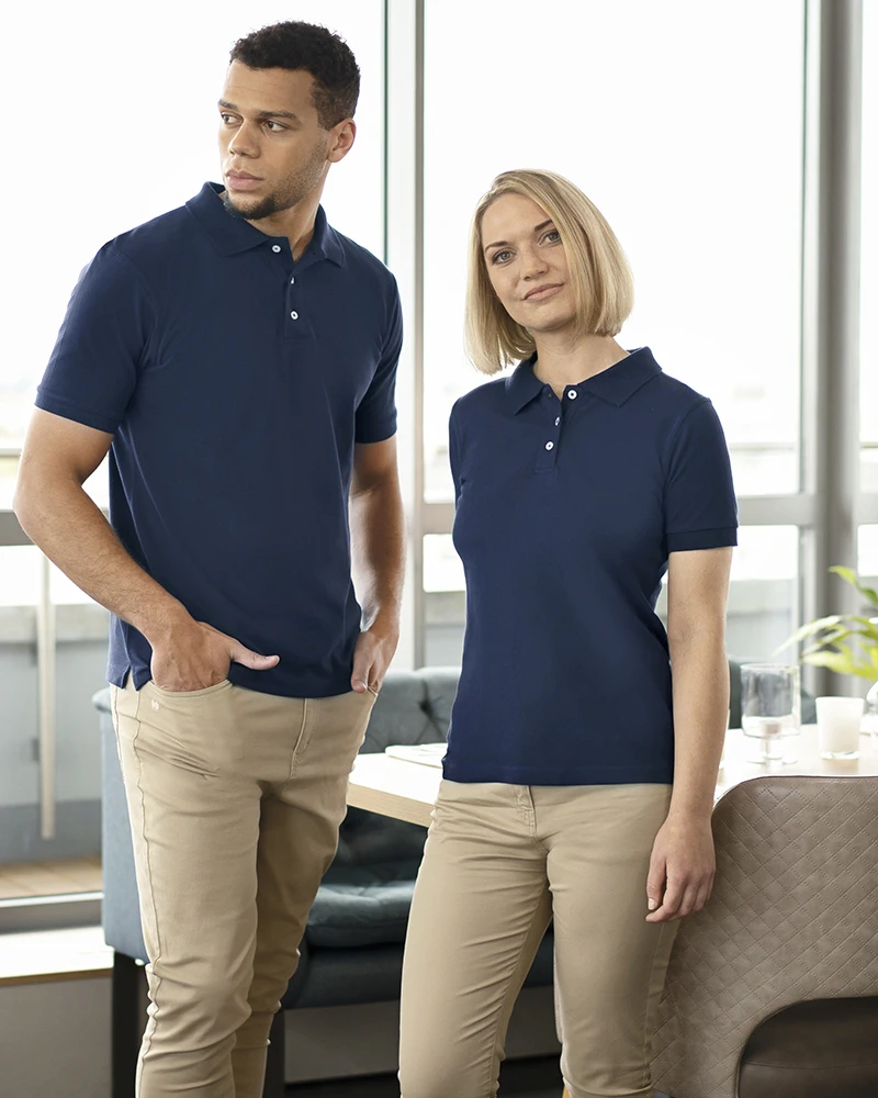 karlowsky-pf6-damen-workwear-poloshirtshirt-modern-flair-navy-model-1 KARLOWSKY Damen Workwear Poloshirt Modern-Flair