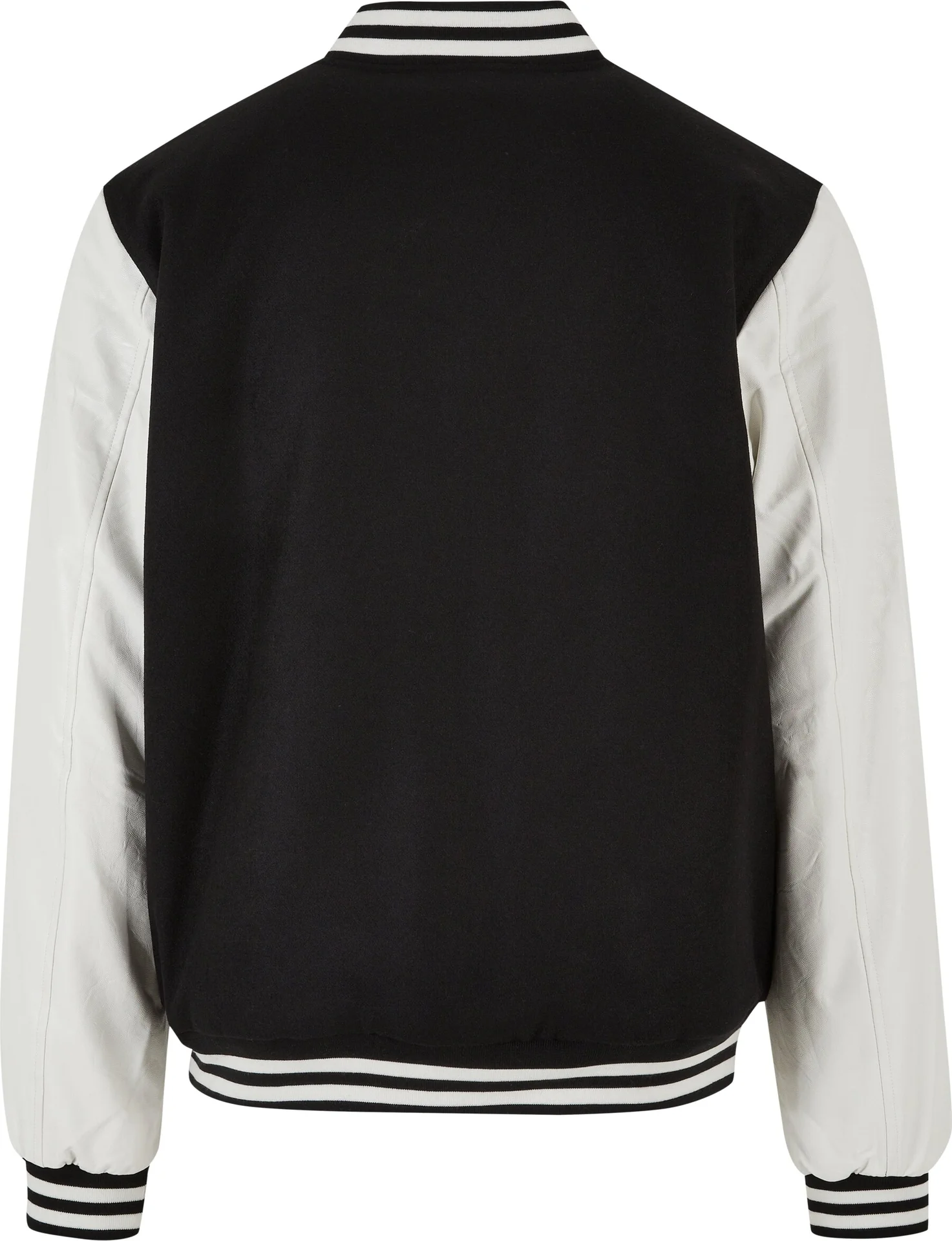 BYB-BY269-oldschool-college-jacket-black-white-back-7 Build Your Brand Oldschool College Jacket