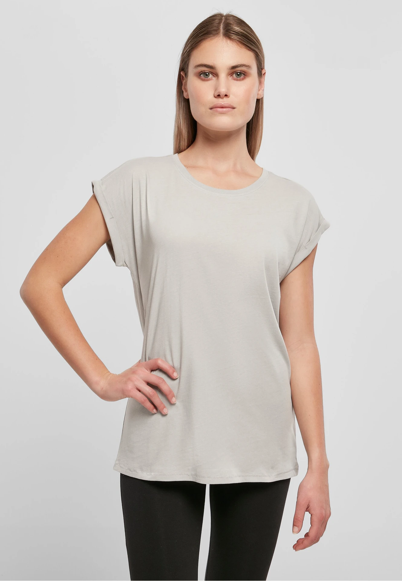 Build Your Brand Ladies Extended Shoulder Tee