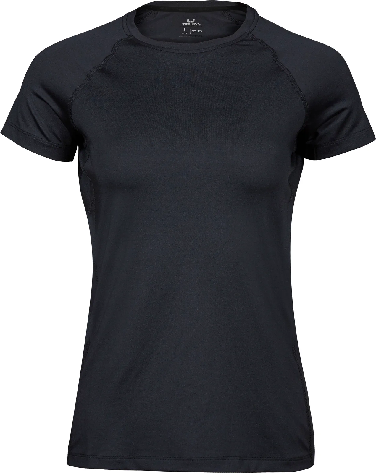 tee-jays-7021-womens-cooldry-t-shirt-black-front-1 Tee Jays Women's CoolDry Tee