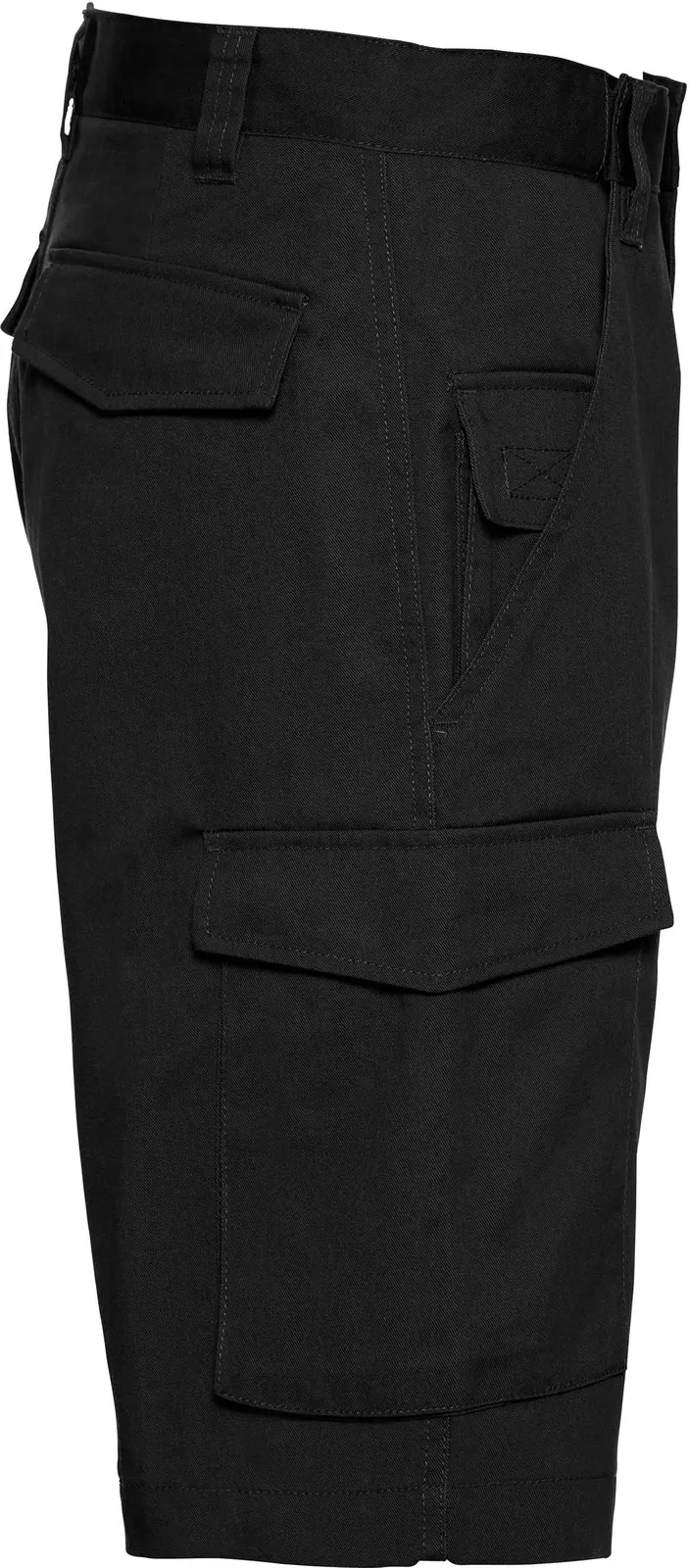 russell-r002m-poly-cotton-twill-shorts-black-side-4 Russell Workwear Polycotton Twill Shorts