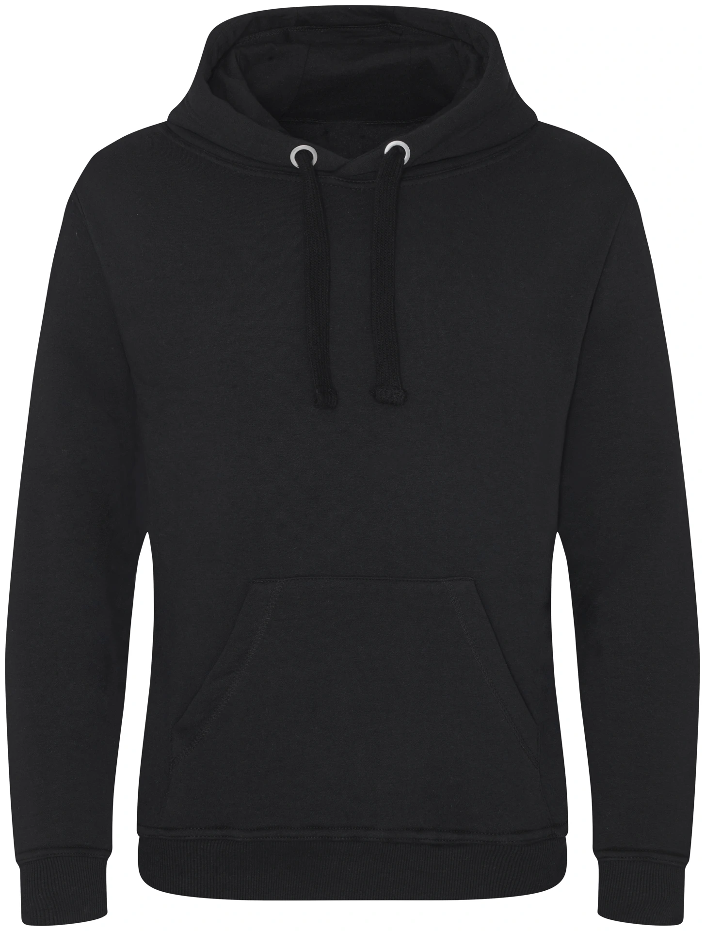 justhoods-jh101-graduate-heavyweight-hoodie-jetblack-front-1 Just Hoods Graduate Heavyweight Hoodie