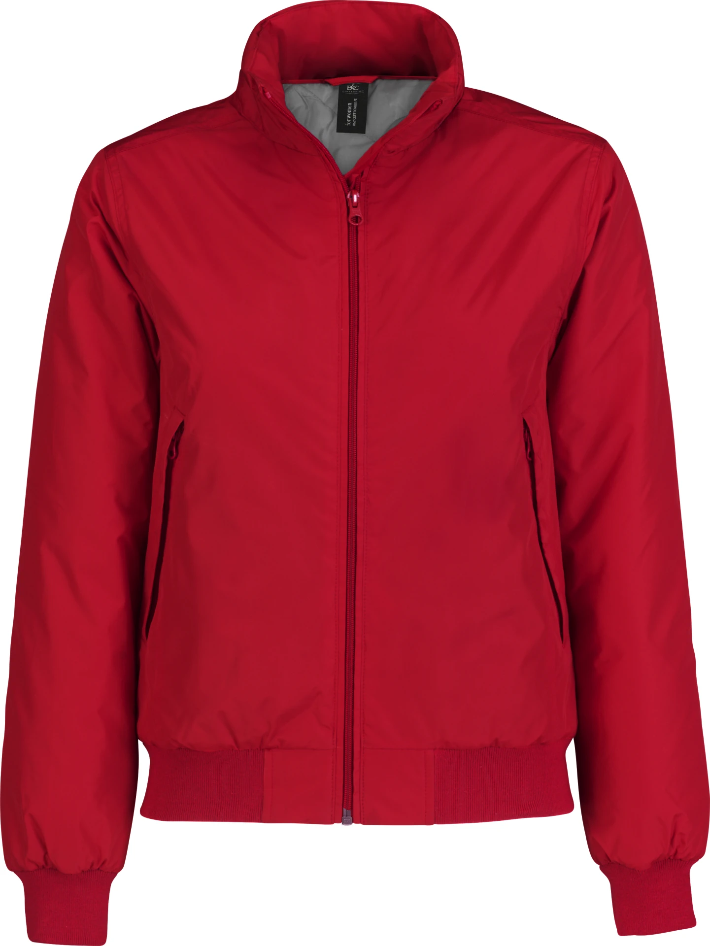 BC-JW962-CrewBomber-women-red-front-2 B&C Jacket Crew Bomber Women
