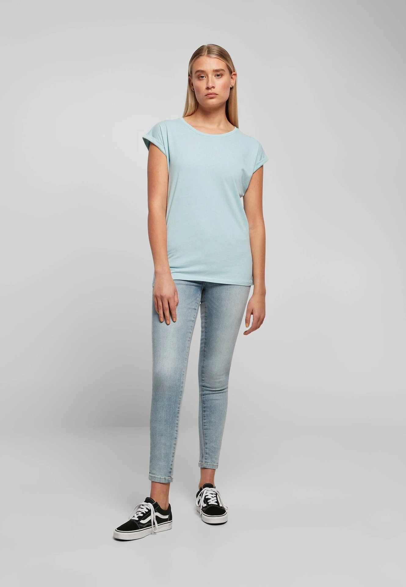 Build Your Brand Ladies Extended Shoulder Tee