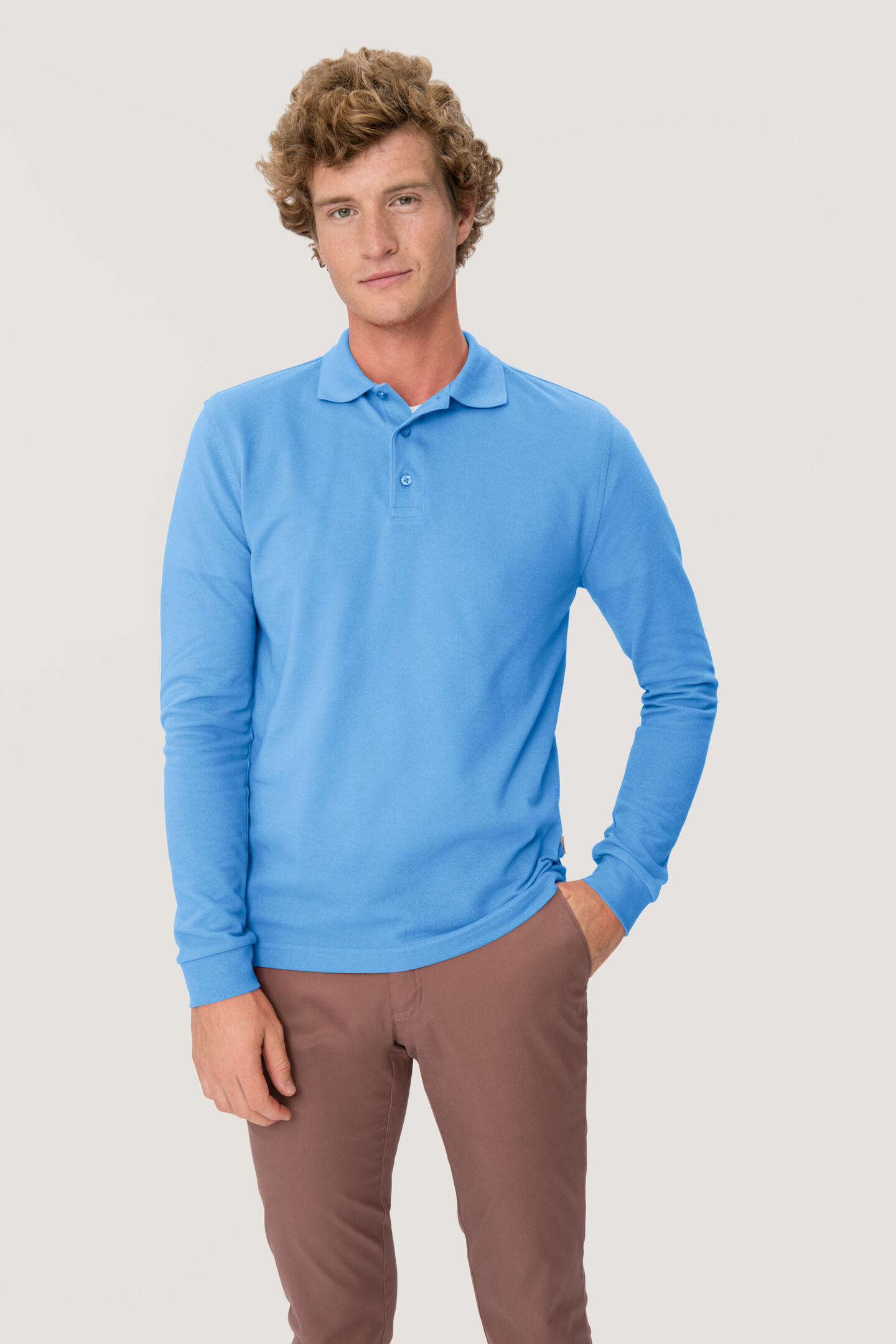 HAKRO Longsleeve-Poloshirt 815 Mikralinar®