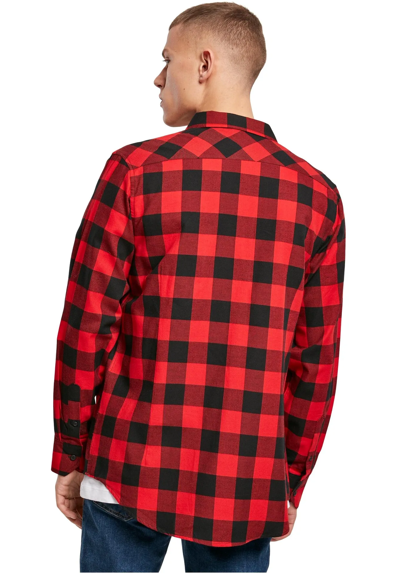 Build Your Brand Checked Flannel Shirt