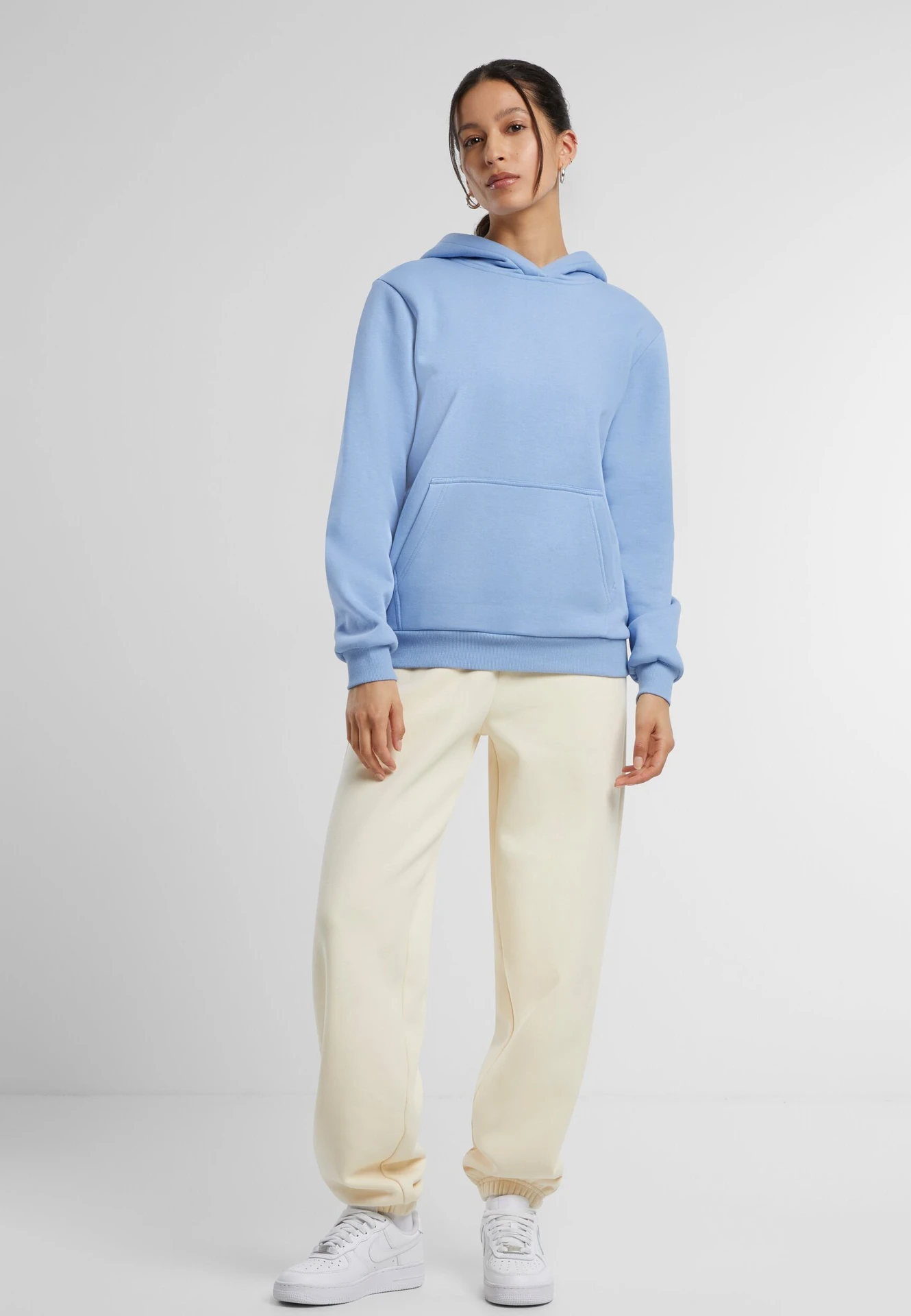 Build Your Brand Ladies Fluffy Hoody