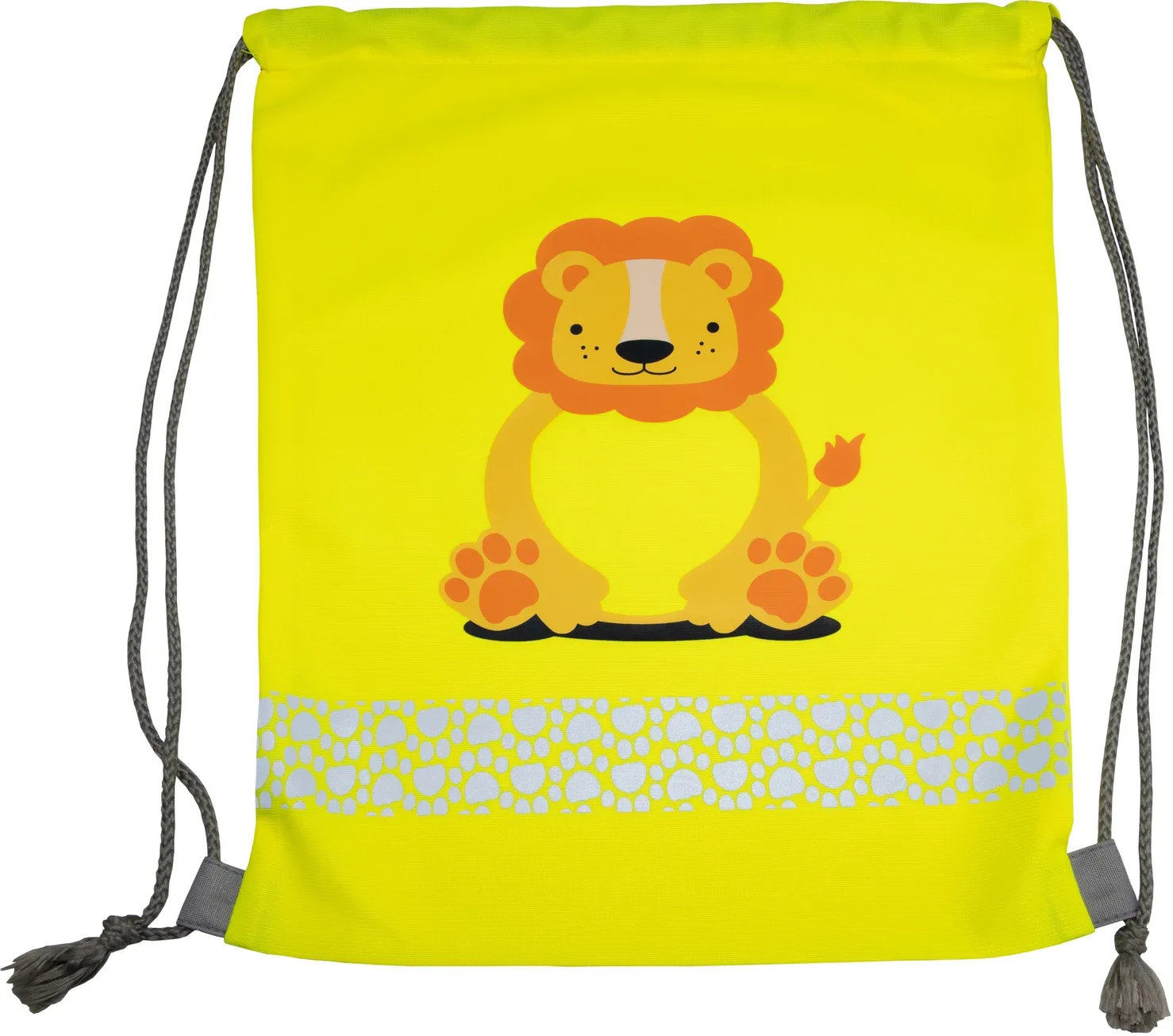 korntex-gymfun-childrens-gym-bag-funtastic-wildlife-lionyellow-front-0 Korntex Kinder Turnbeutel Funtastic Wildlife