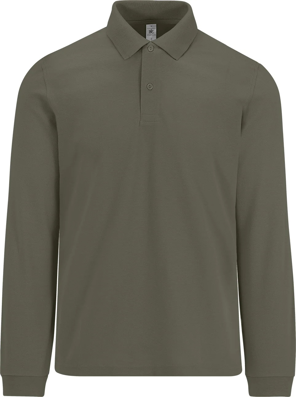 BC-PU425-My-Polo-180-LSL-camogreen-2 B&C My Polo 180 Long Sleeve