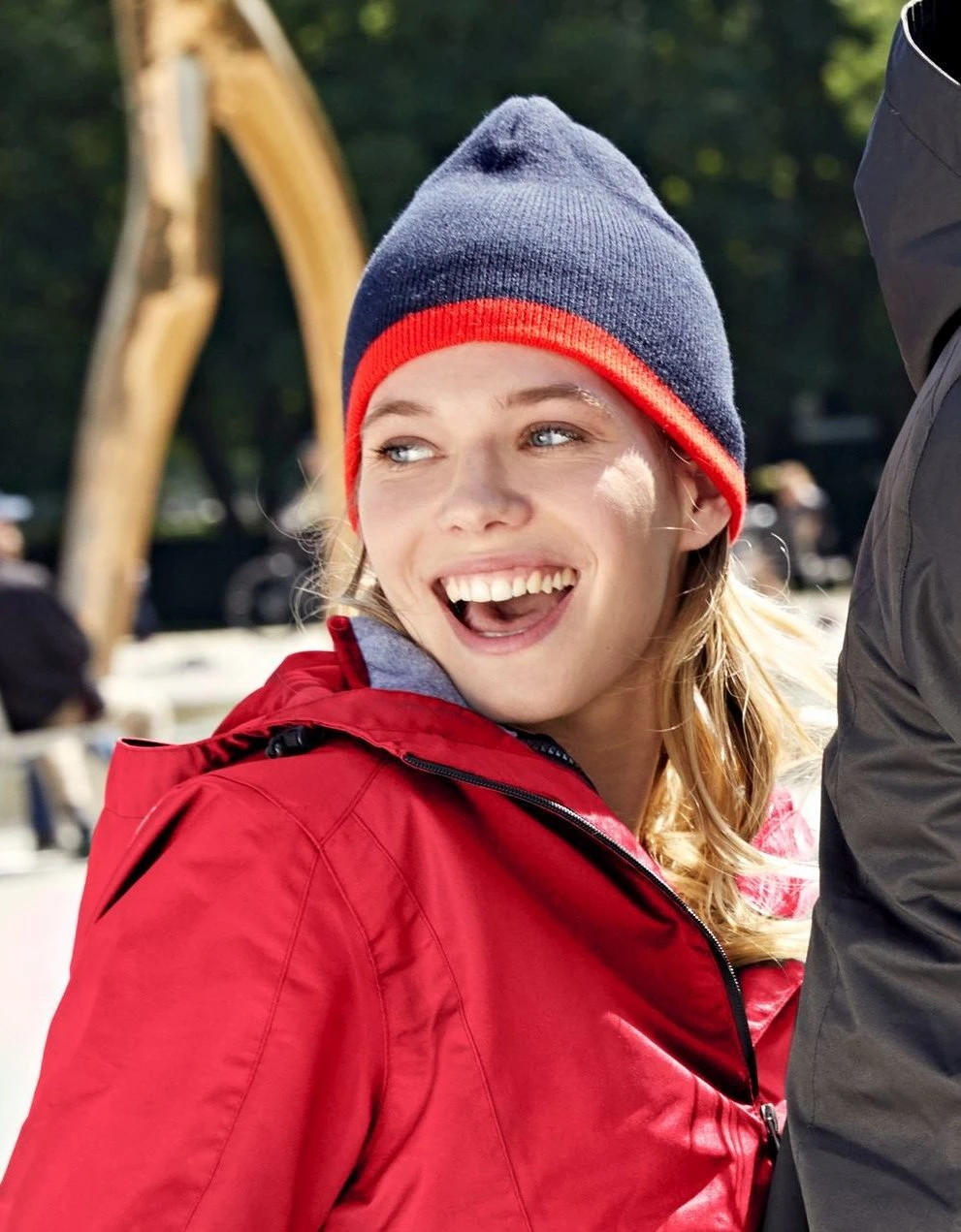 myrtle beach Beanie with Contrasting Border