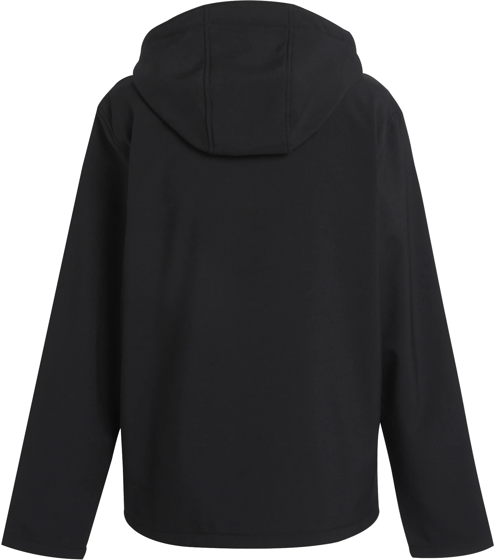regatta-tra705-navigate-2-layer-hooded-softshell-jacket-black-orange-pop-back-3 Regatta Navigate 2-Layer Hooded Softshell Jacket