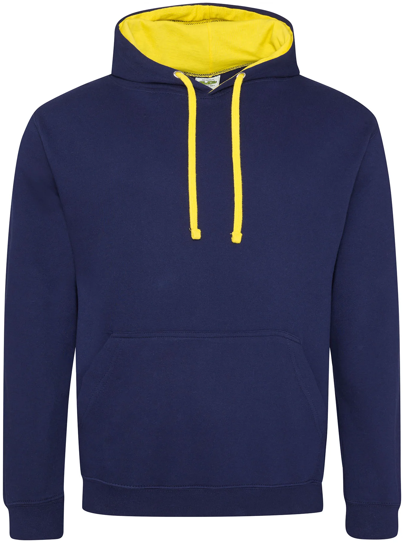 justhoods-jh003-varsity-hoodie-oxfordnavy-sunyellow-front-1 Just Hoods Varsity Hoodie