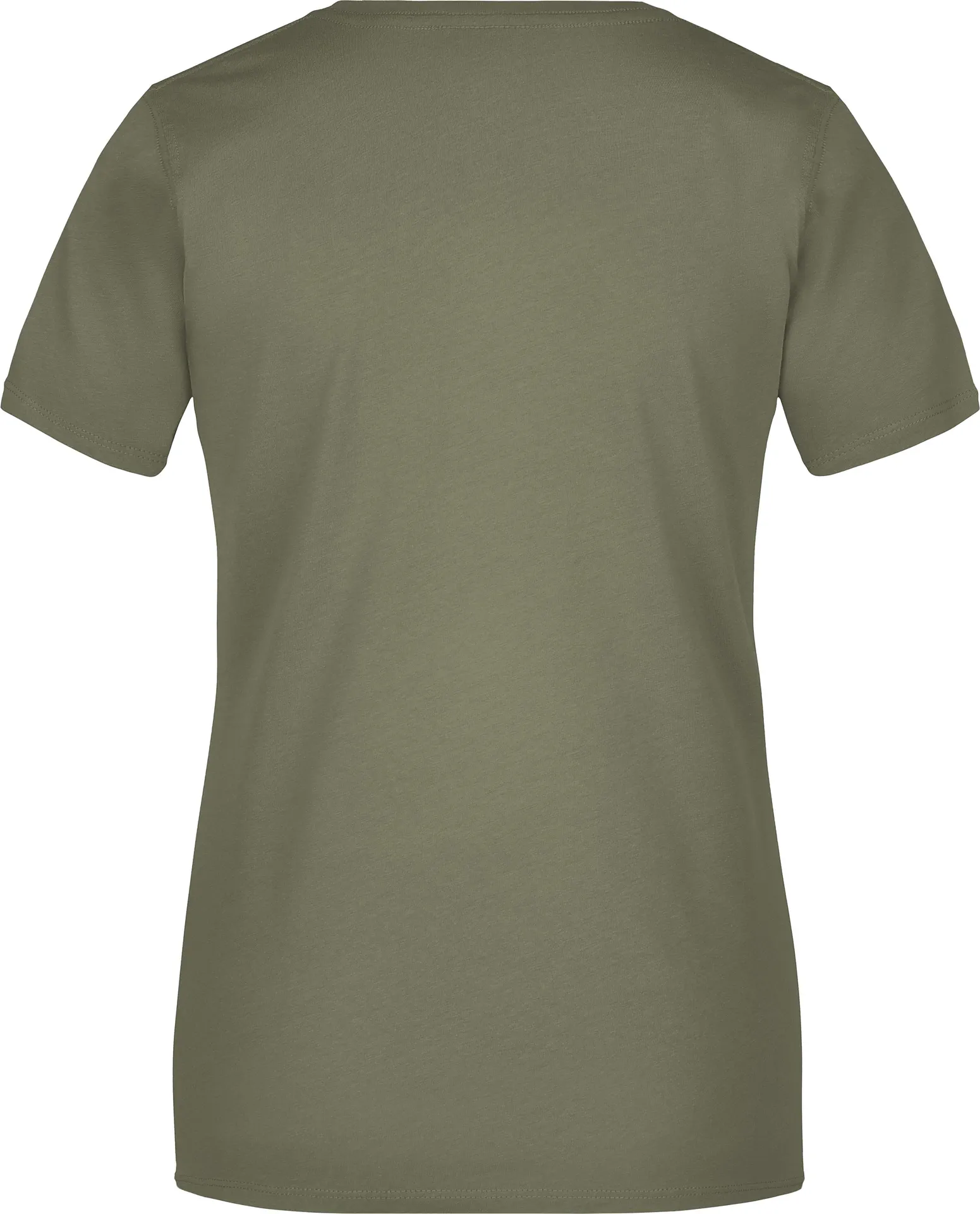 jn901-ladies-basic-t-shirt-olive-back-5 James & Nicholson Ladies Basic-T