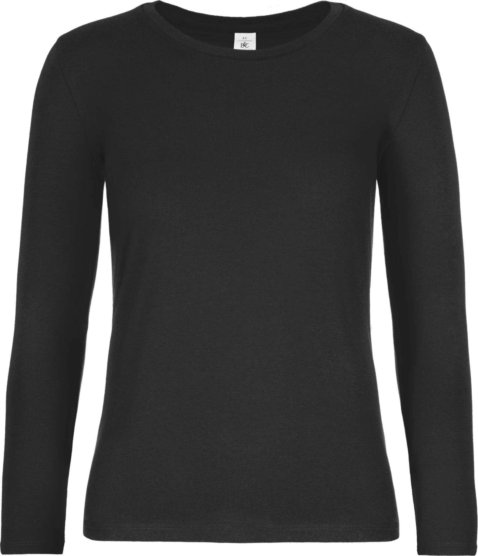 BC-TW08T-TShirt-E190-LSL-women-black-0 B&C T-Shirt #E190 Long Sleeve Women