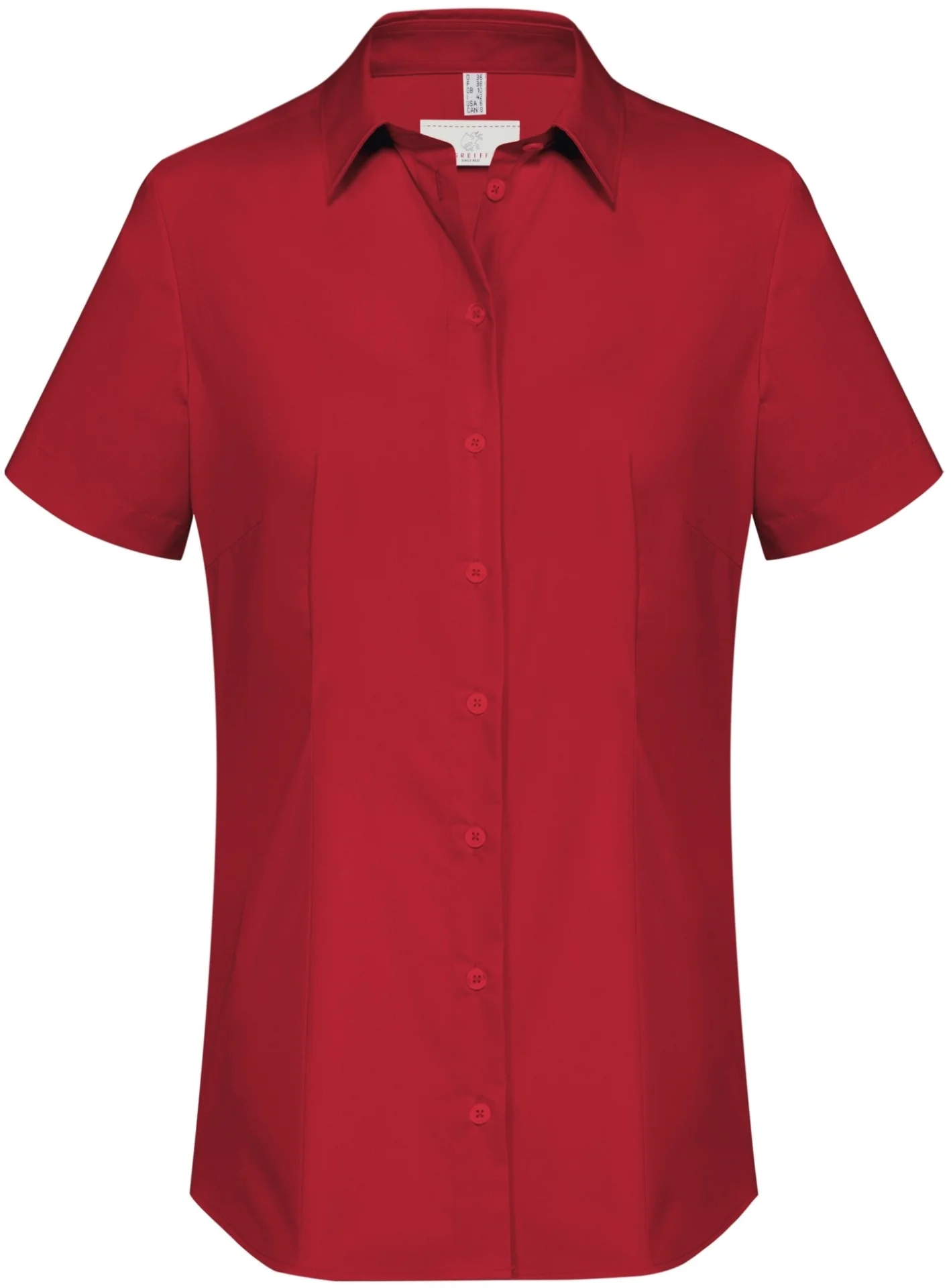 greiff-6516-damen-bluse-12-rf-basic_1120_rot-front-2 GREIFF Damen Bluse kurzarm BASIC Regular Fit