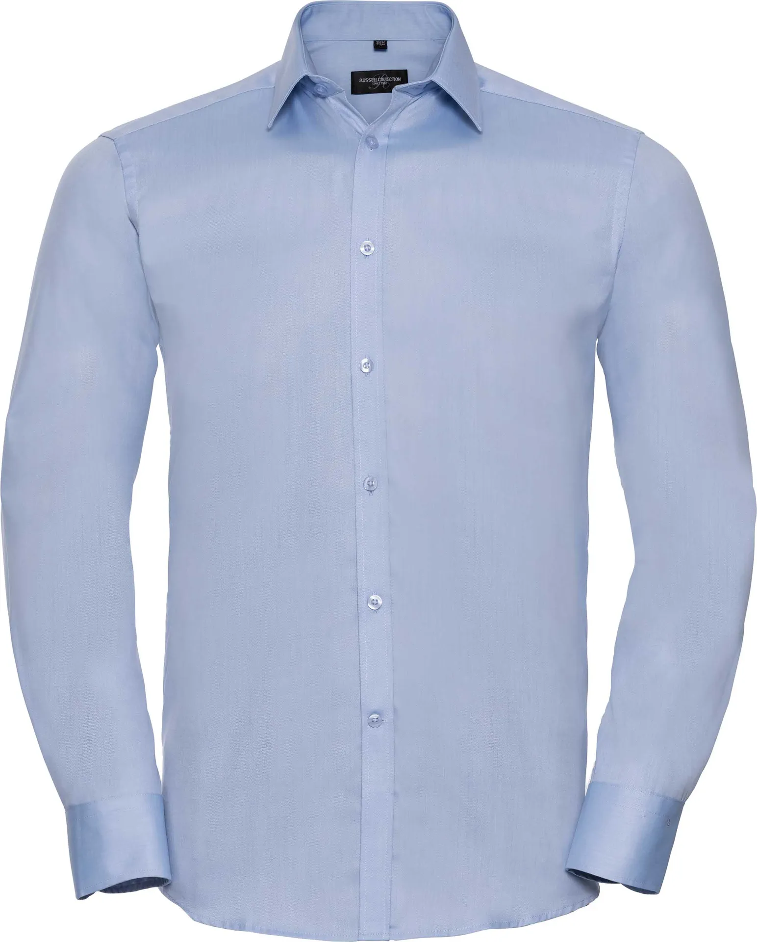 Russell Men's Long Sleeve Herringbone Shirt