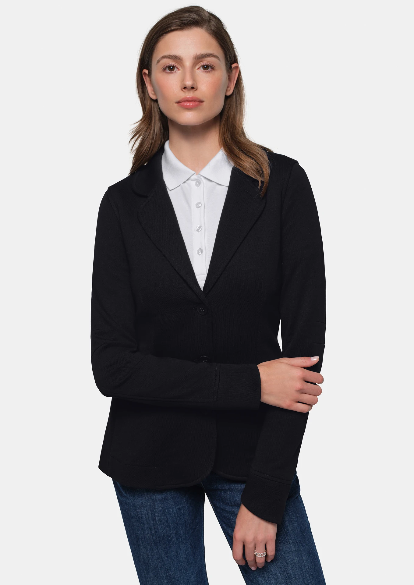 hakro-260-damen-sweatblazer-premium-schwarz-model-0 HAKRO Women-Sweatblazer 260 Premium