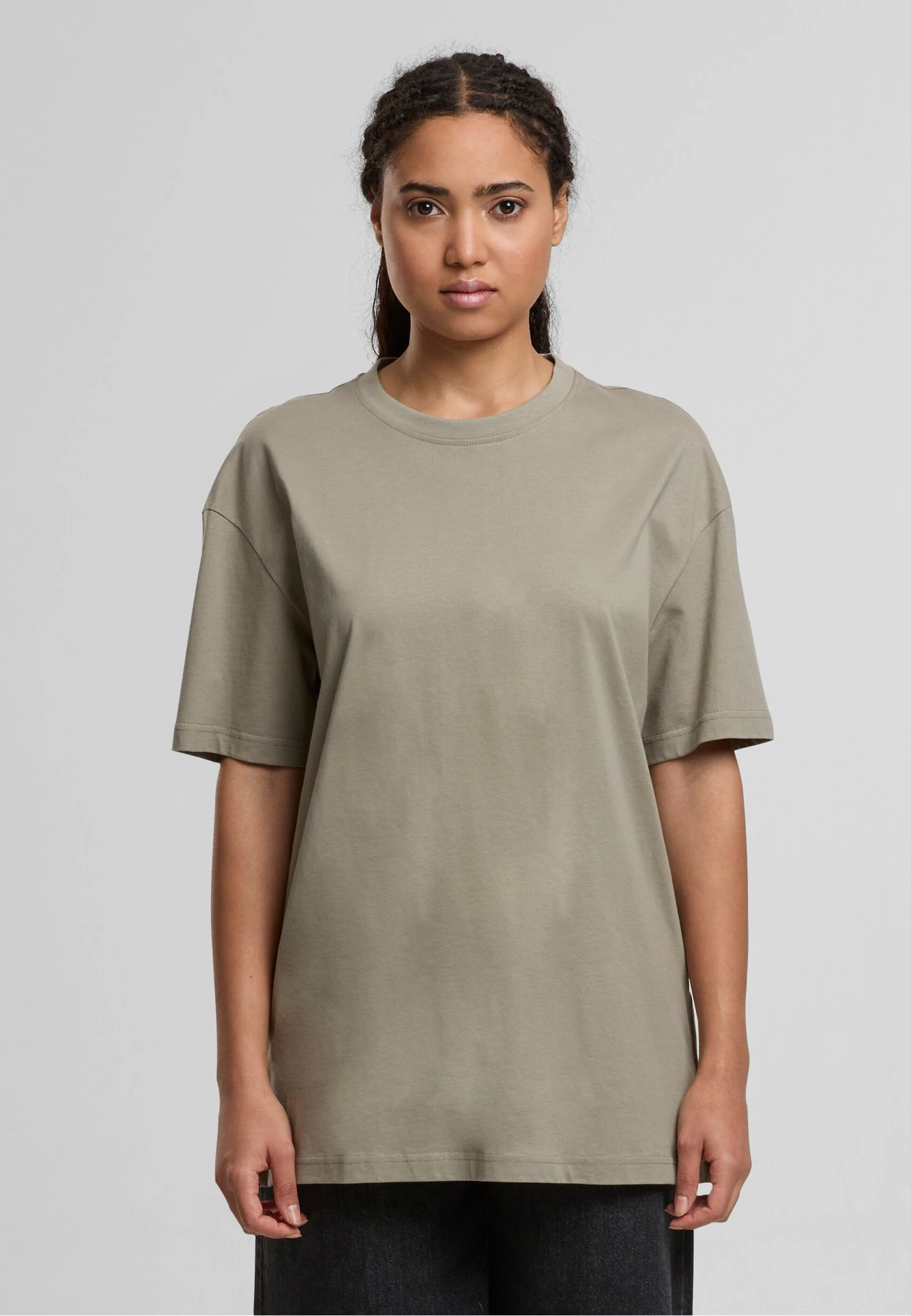Build Your Brand Ladies Oversized Boyfriend Tee