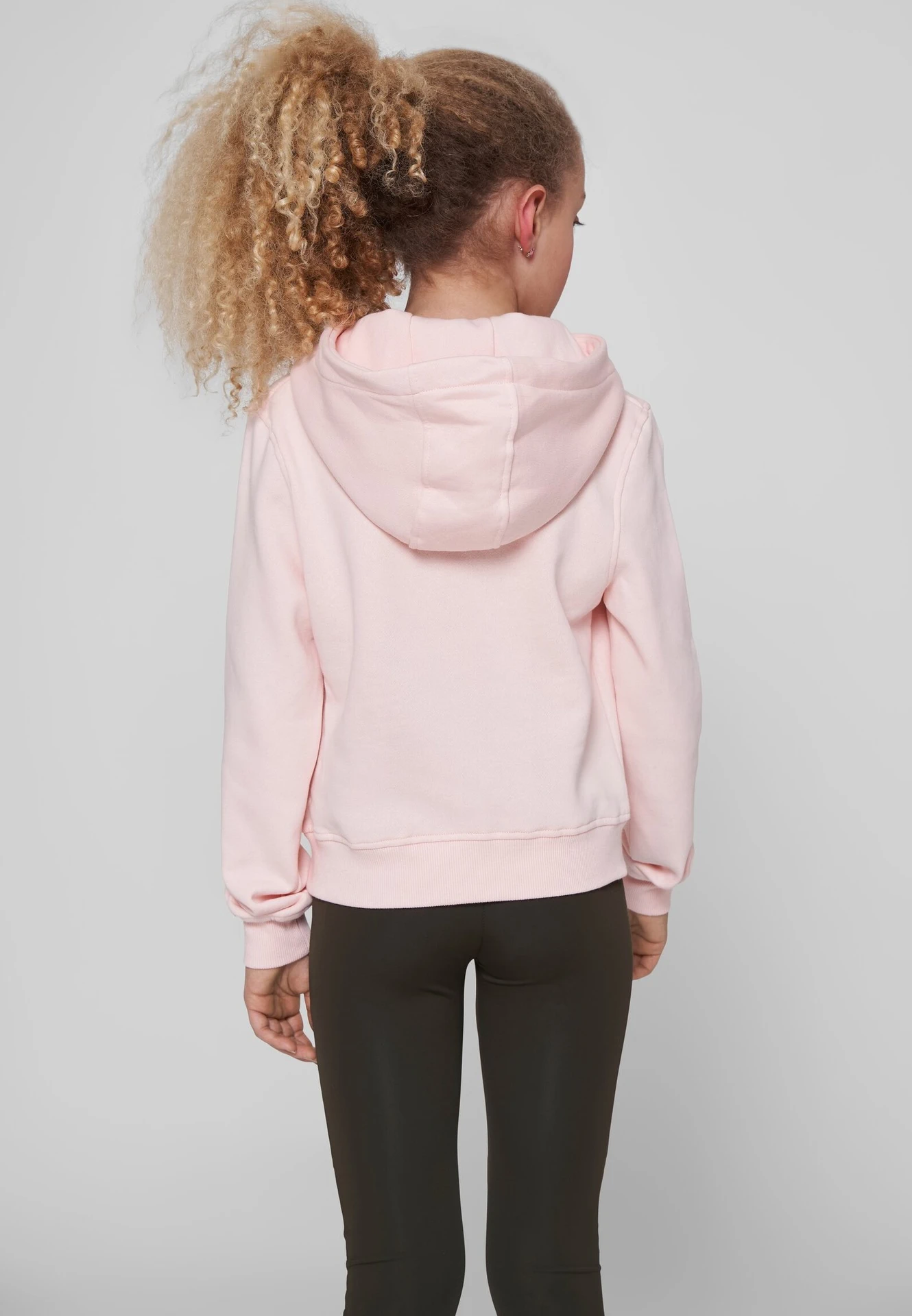Build Your Brand Girls Cropped Sweat Hoody