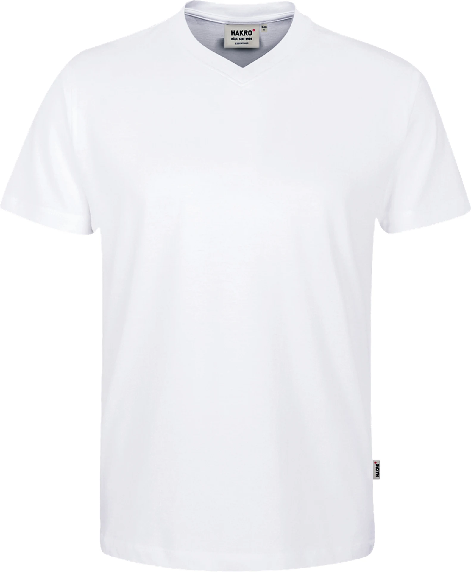 hakro-226-v-shirt-classic-weiss-front-1 HAKRO V-Shirt 226 Classic