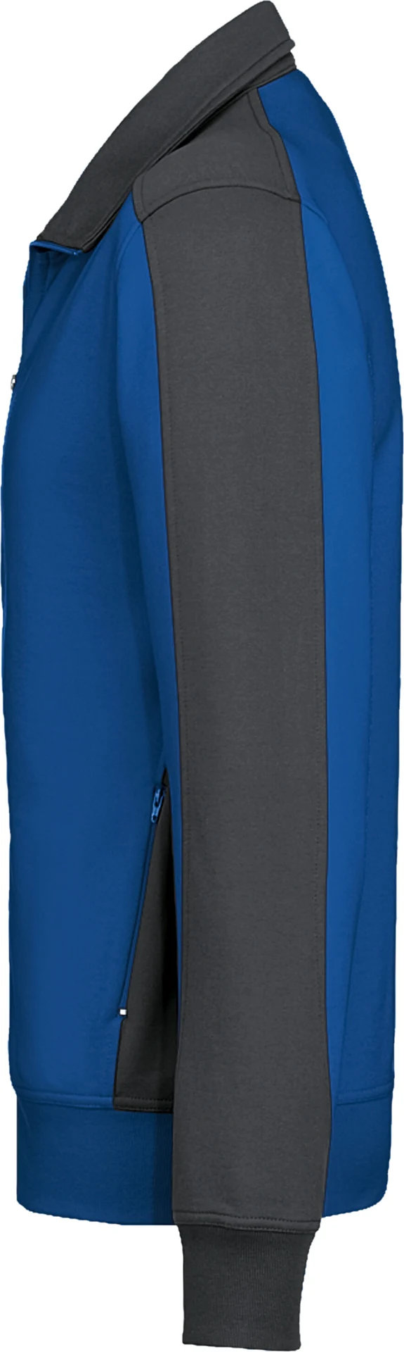 hakro-477-sweatjacke-contrast-mikralinar-royalblau-anthrazit-2 HAKRO Sweatjacke 477 Contrast Mikralinar®