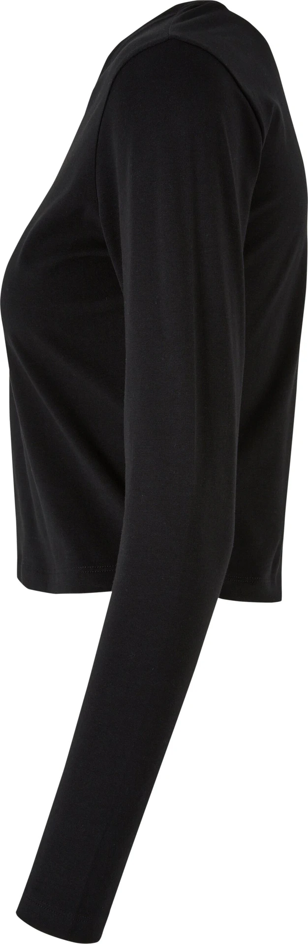 BYB-BY261-ladies-short-longsleeve-t-shirt-black-left-6 Build Your Brand Ladies Short Longsleeve Tee