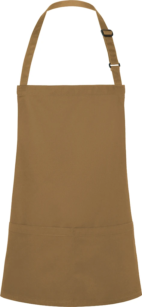 KARLOWSKY kurze Latzschürze Basic mit Schnalle und Tasche