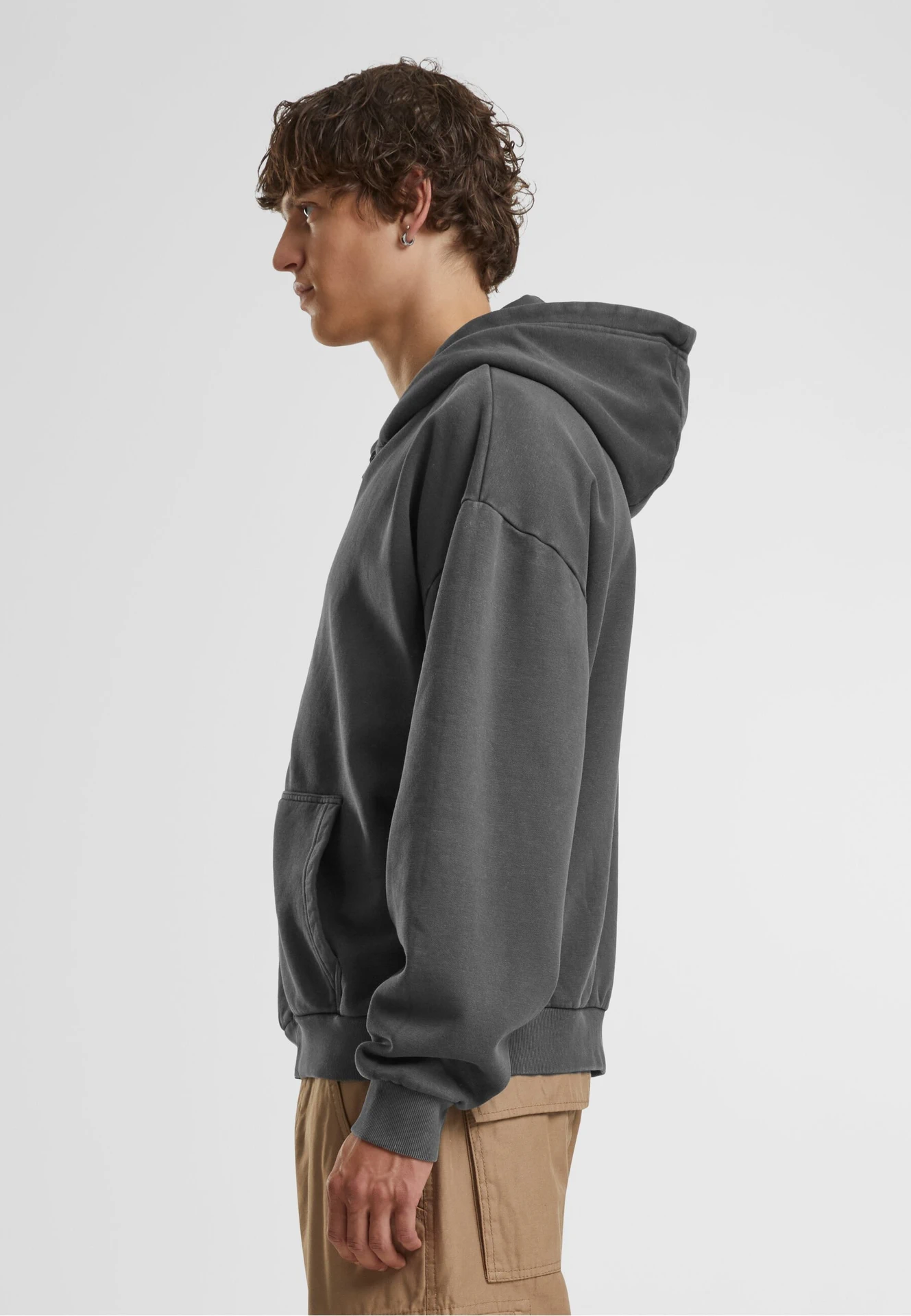 Build Your Brand Vintage Heavy Zip Hoodie