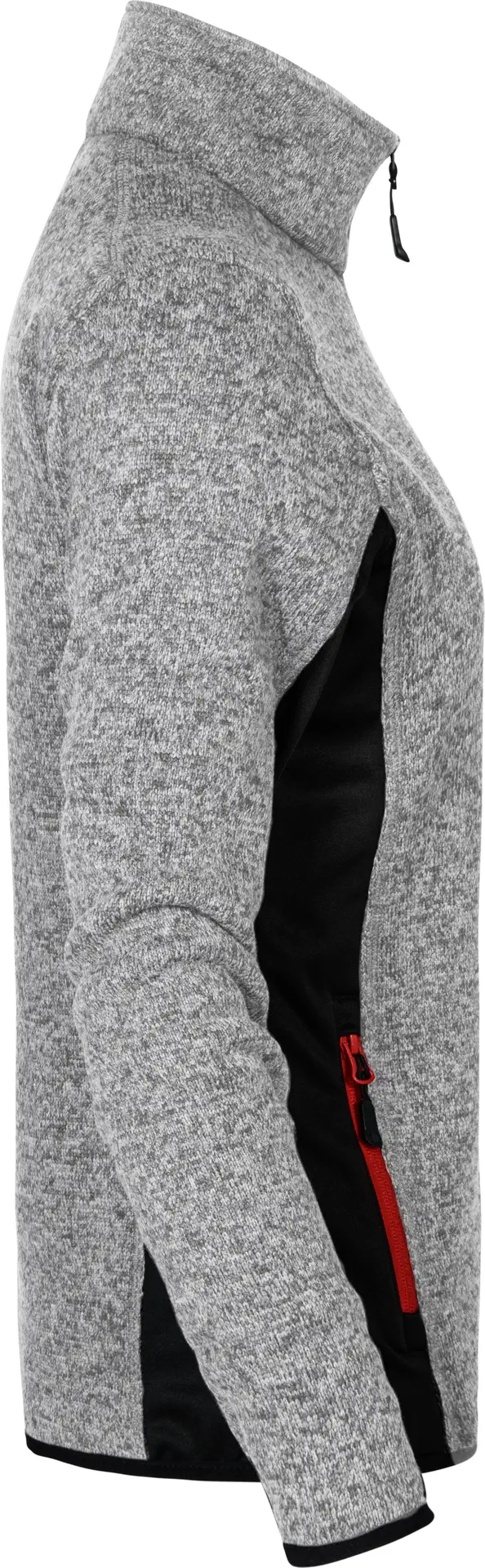 promodoro-7705-womens-knit-jacket-workwear-heathergrey-side-5 Promodoro Women's Knit Jacket Workwear