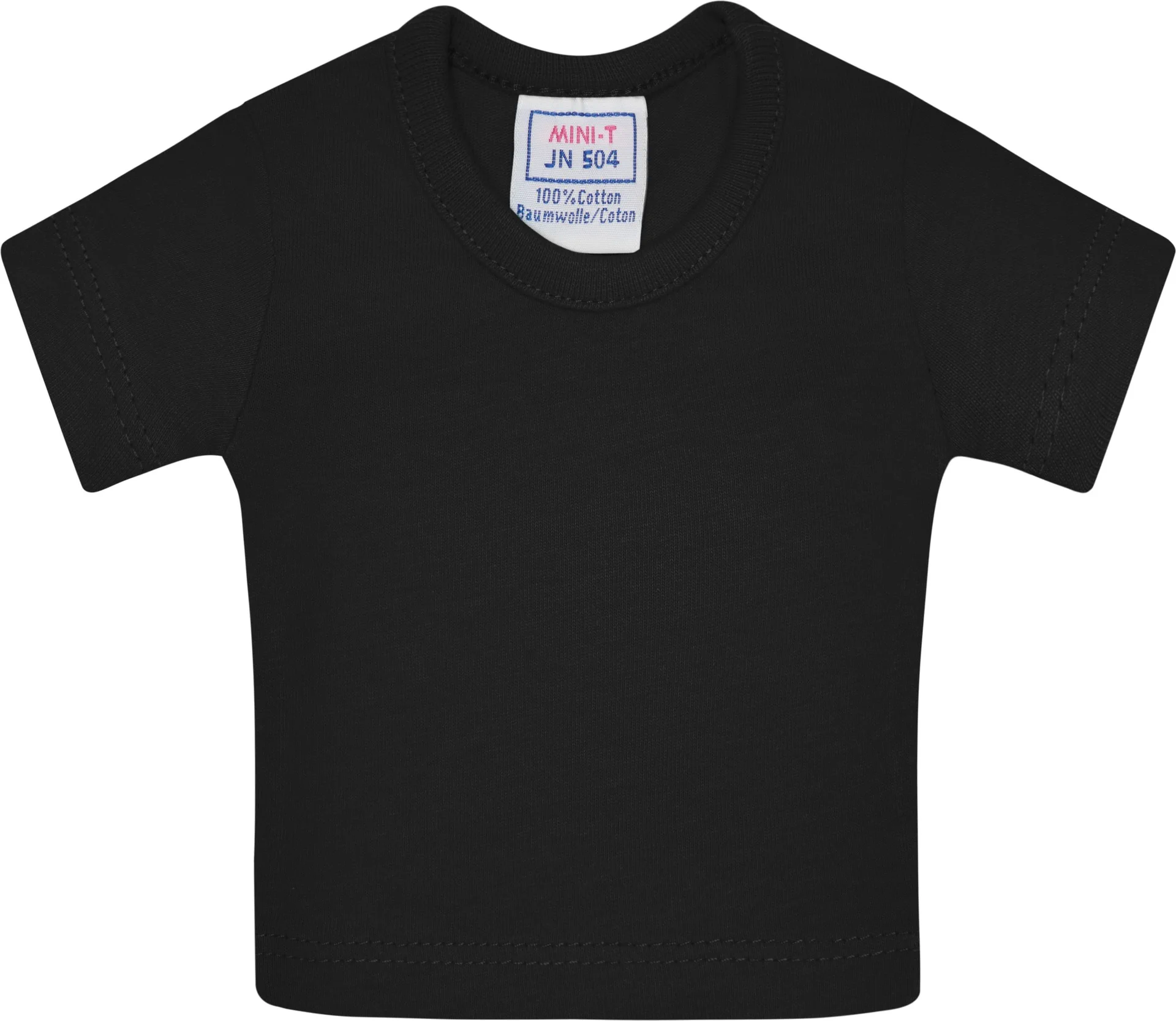jn504-mini-t-shirt-black-front-3 James & Nicholson Mini-T