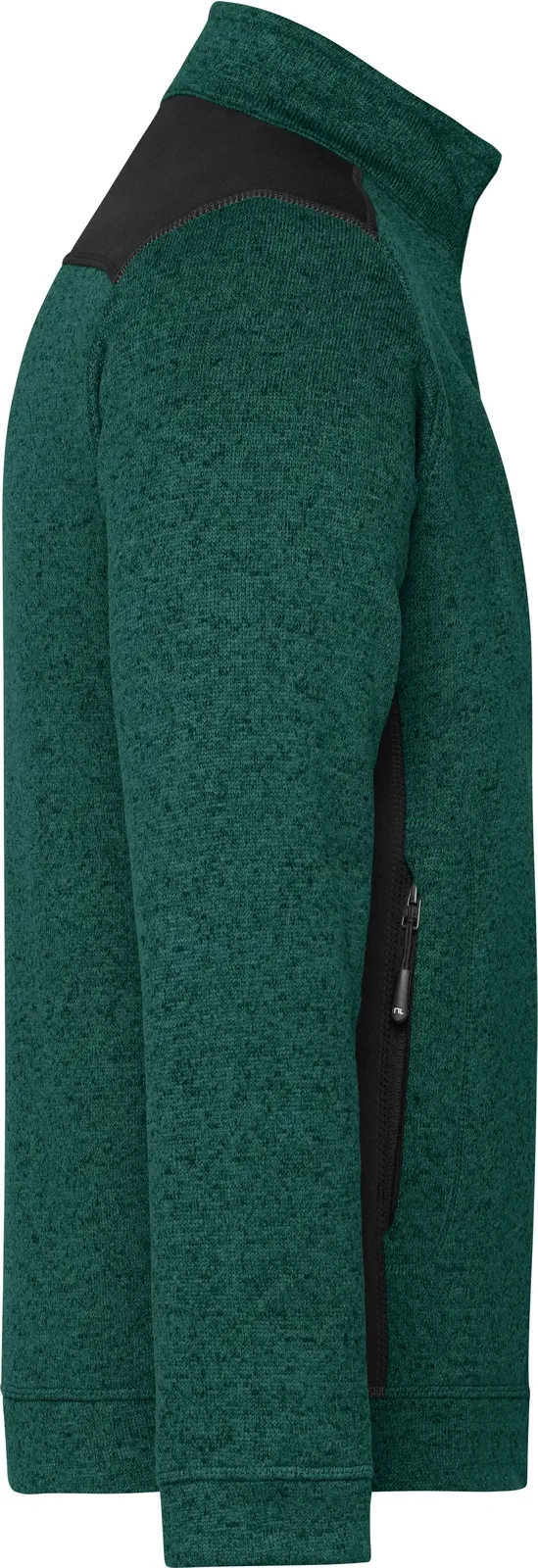 James & Nicholson Men's Knitted Workwear Fleece Jacket -STRONG-