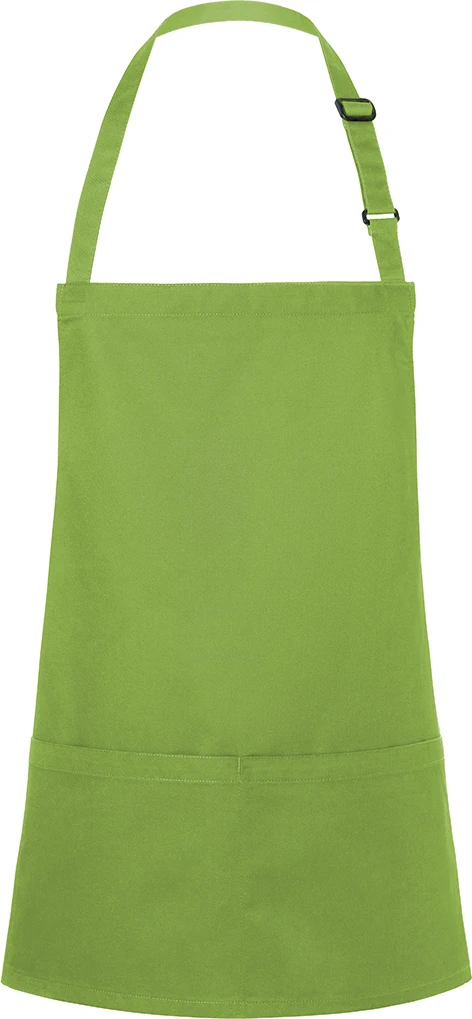 KARLOWSKY kurze Latzschürze Basic mit Schnalle und Tasche