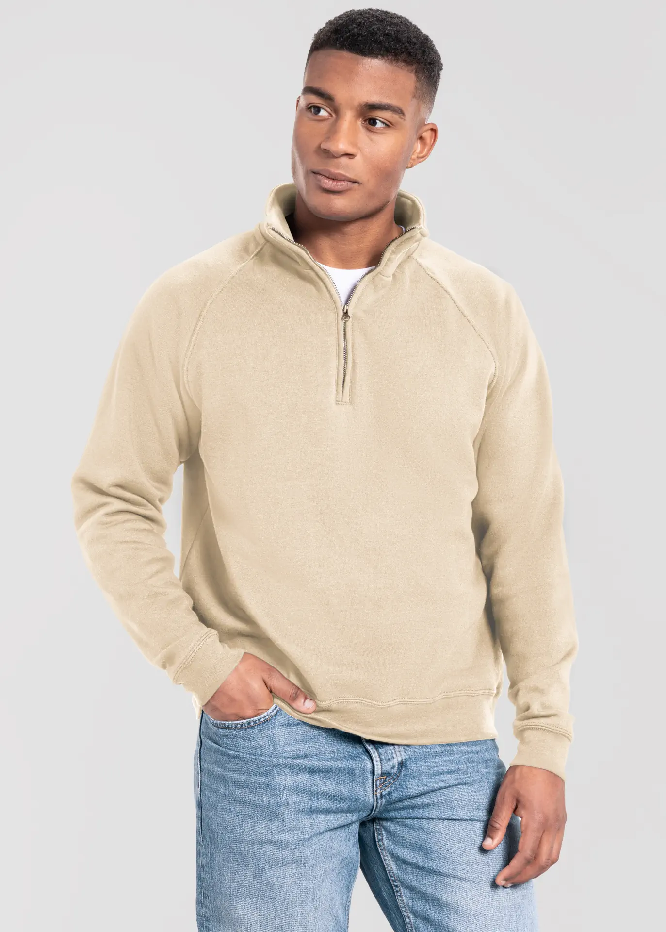 F.O.L. Iconic Premium Zip Neck Sweat