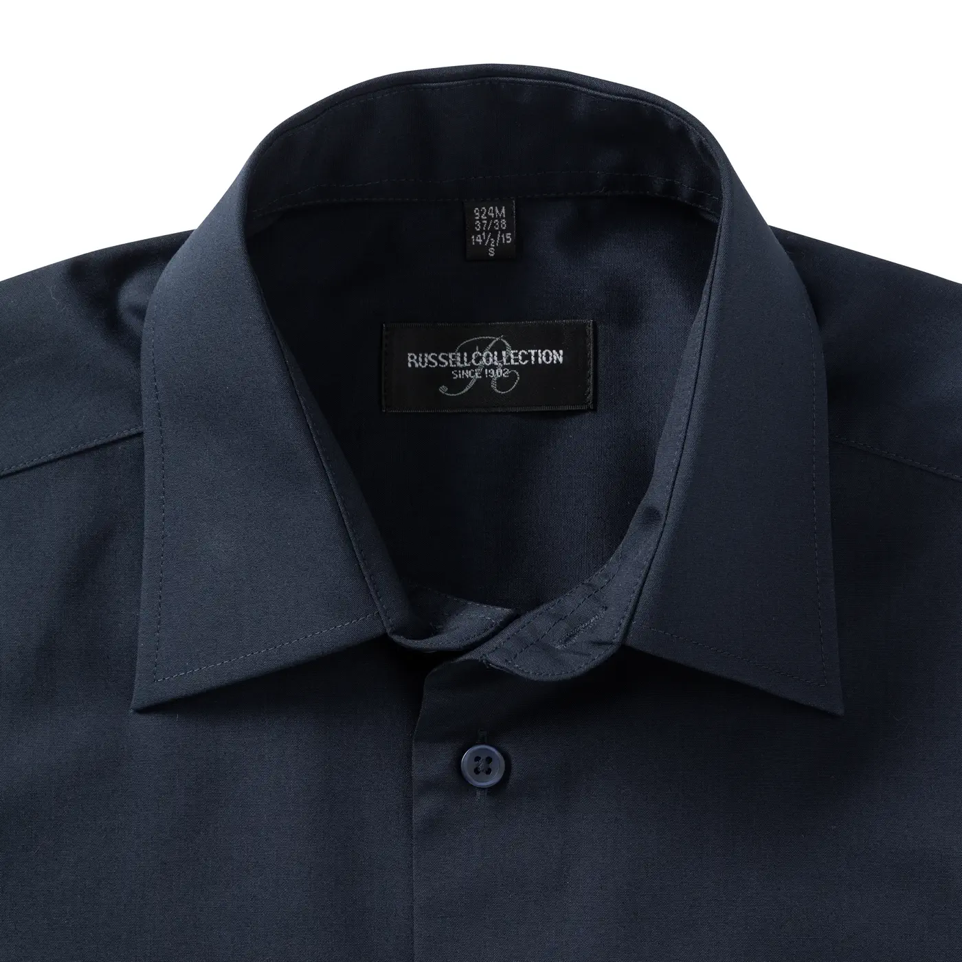 Russell Men's Long Sleeve Polycotton Easy Care Tailored Poplin Shirt