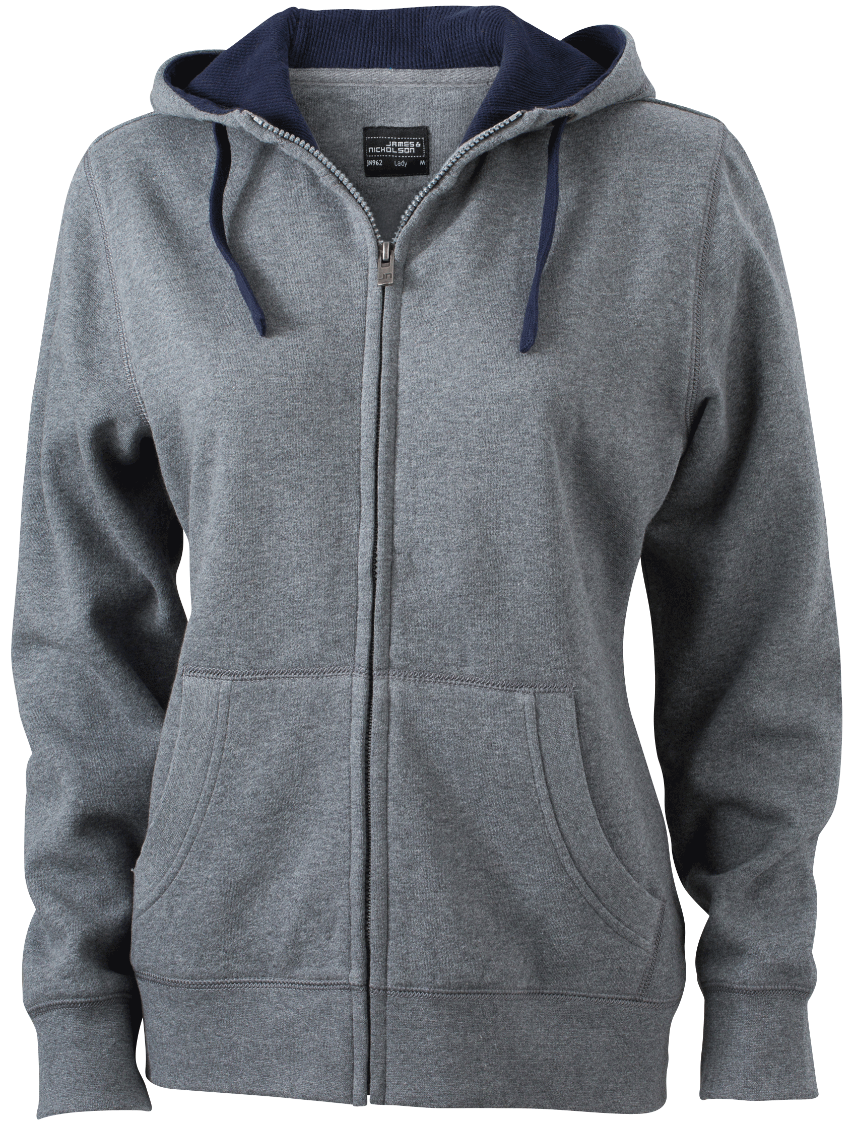 James & Nicholson Ladies Lifestyle Zip-Hoody James & Nicholson Ladies Lifestyle Zip-Hoody