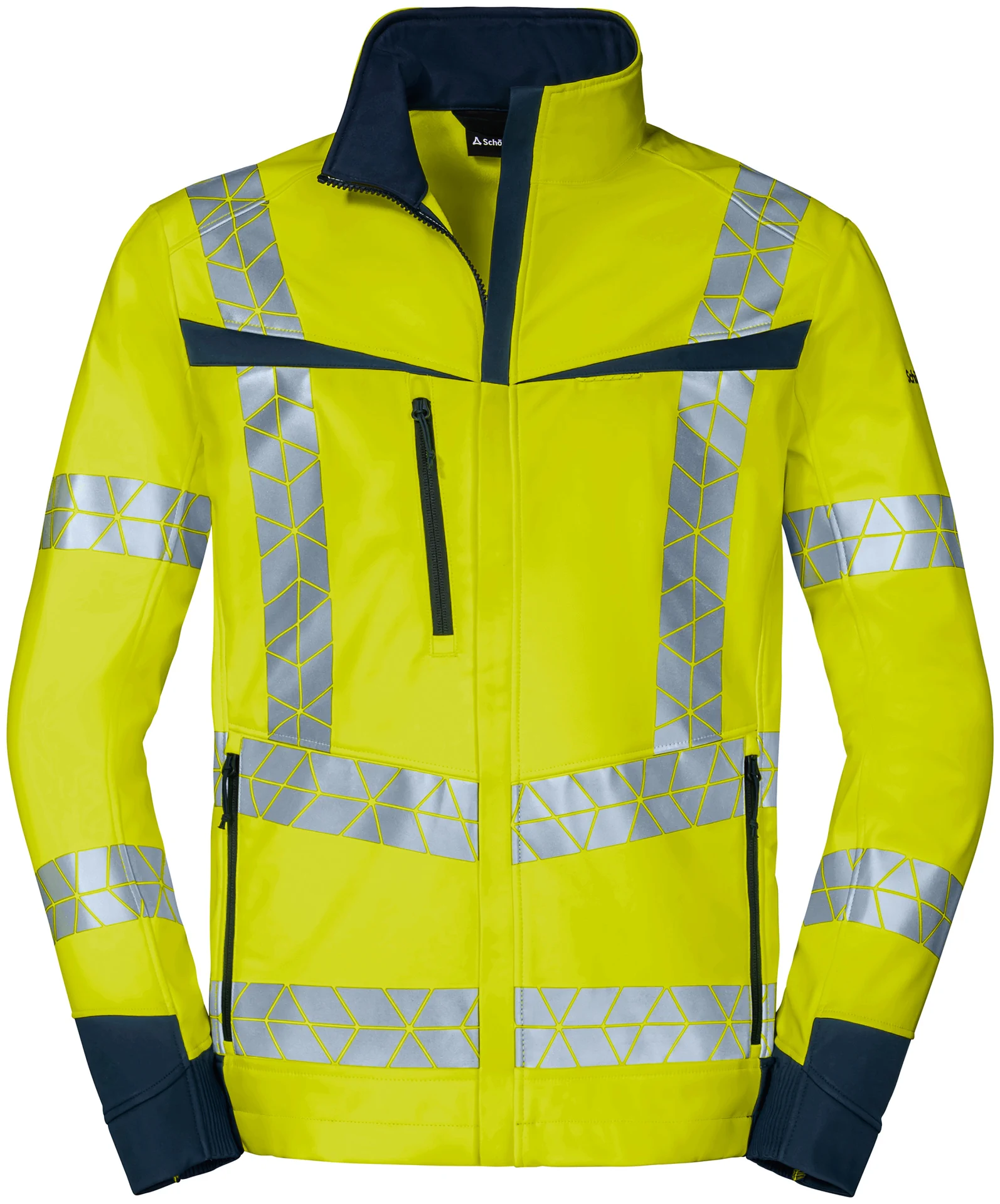 Schöffel PRO 7704 LEUCHTKEGEL Warnschutz Softshelljacke